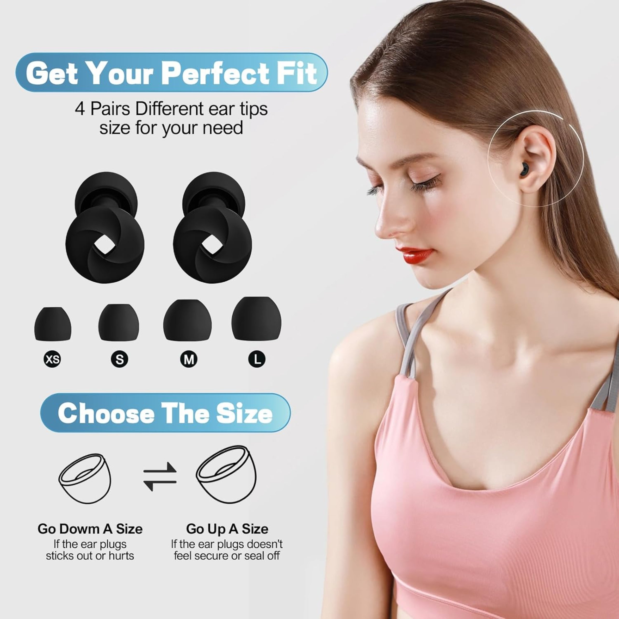 Loft & Aura™ Ultra Soft Sleep Earplugs