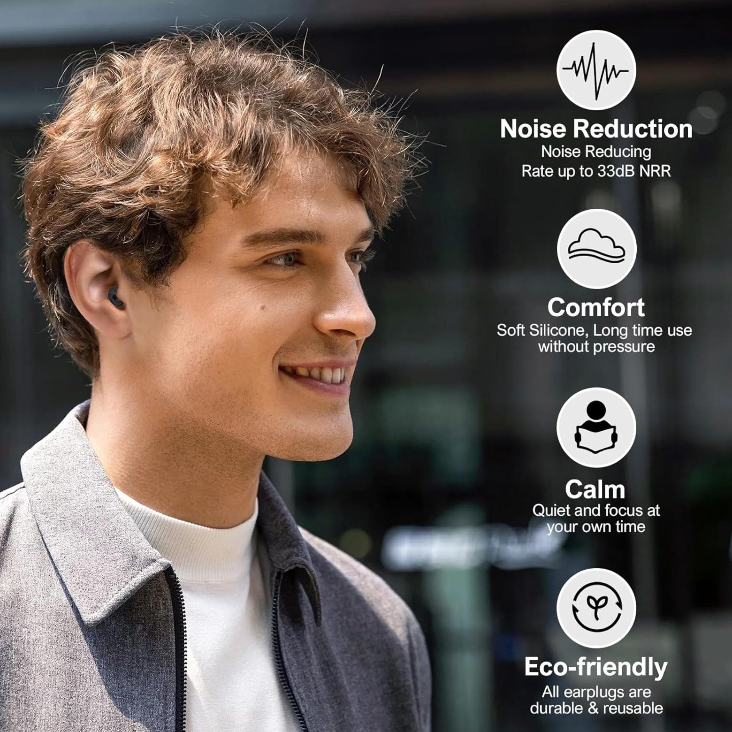 Loft & Aura™ Ultra Soft Sleep Earplugs