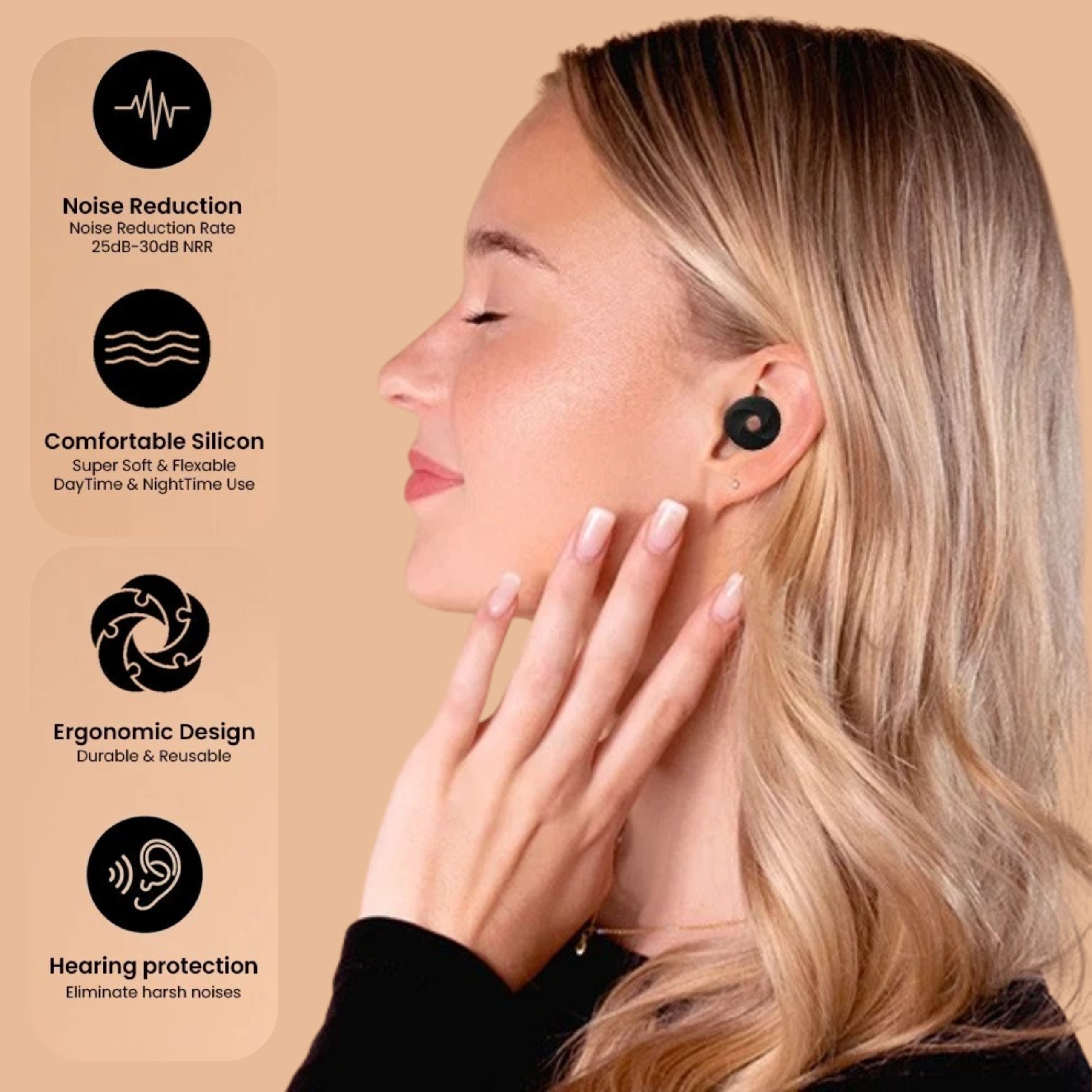Loft & Aura™ Ultra Soft Sleep Earplugs