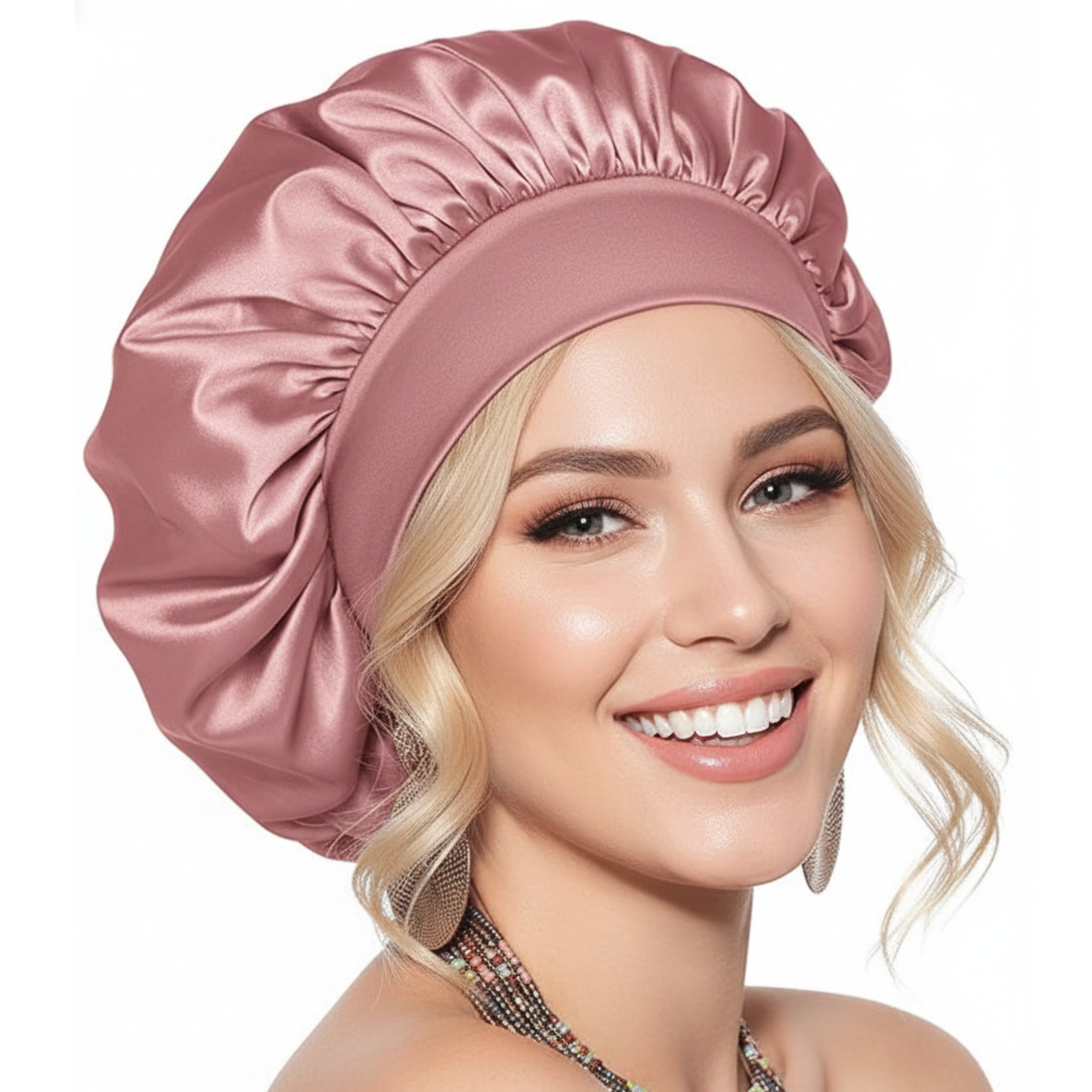 Loft & Aura™ Satin Wide-Brim Shower Cap