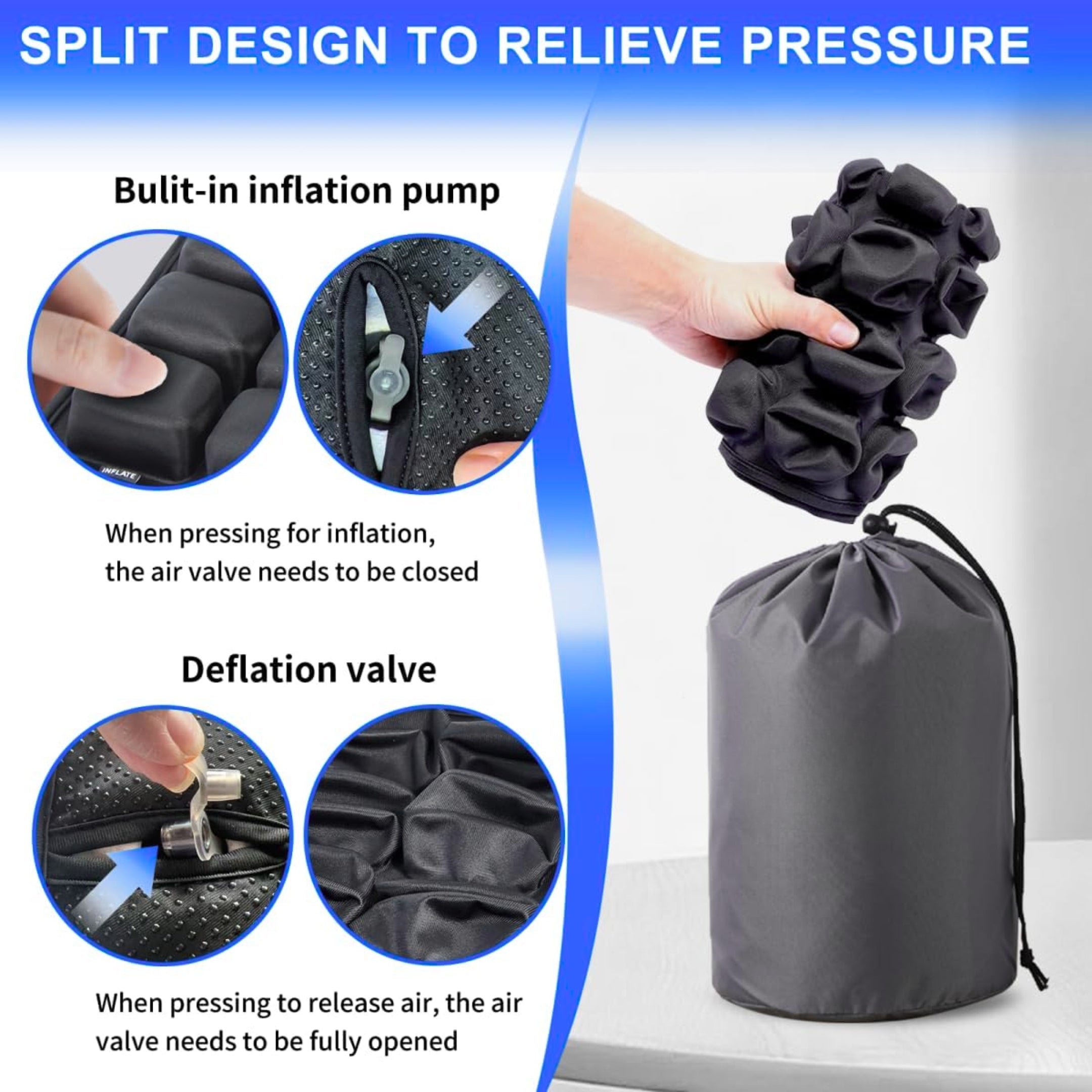 Loft & Aura™ Air Bag Inflatable Travel Cushion