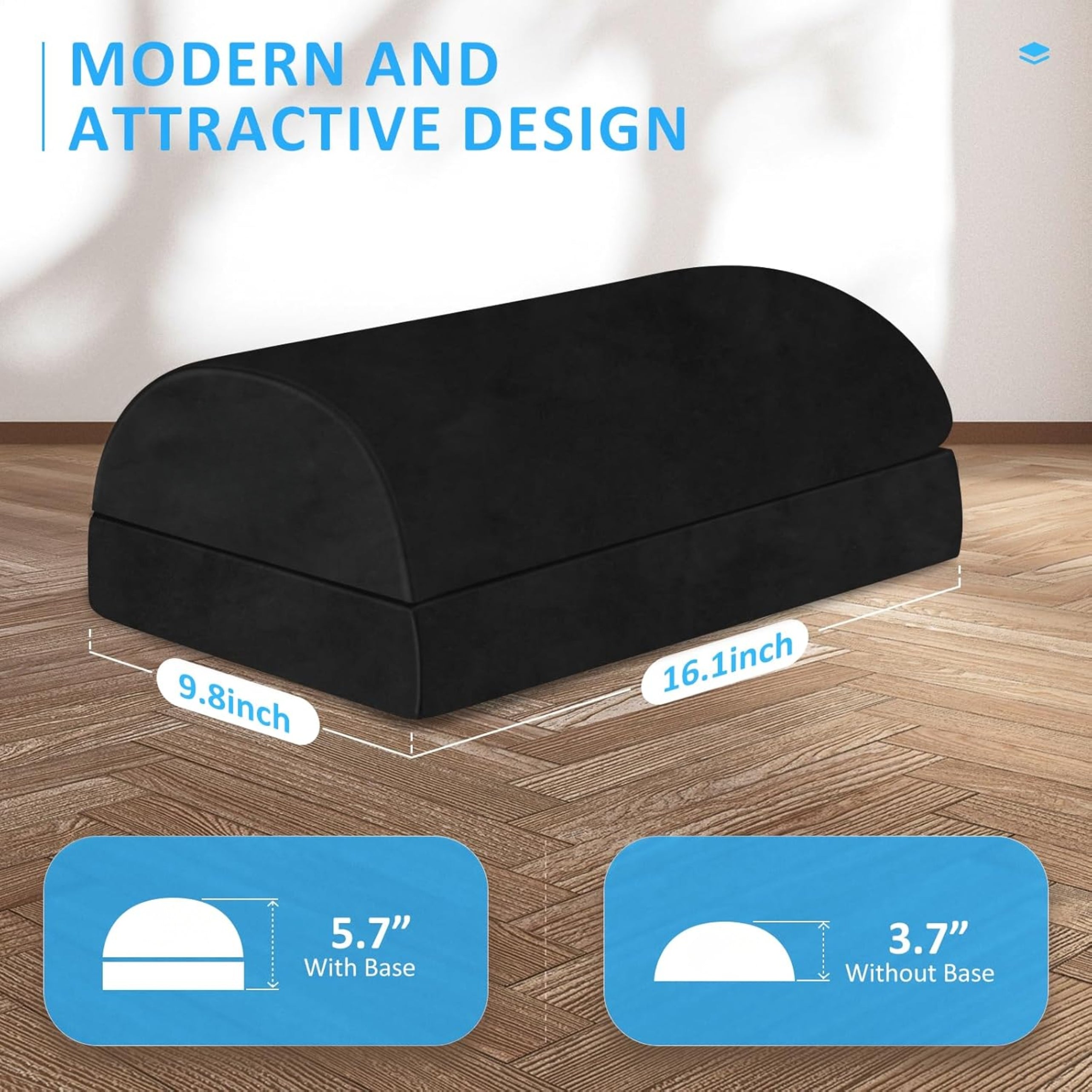 Loft & Aura™ Adjustable Ergonomic Under-Desk Footrest