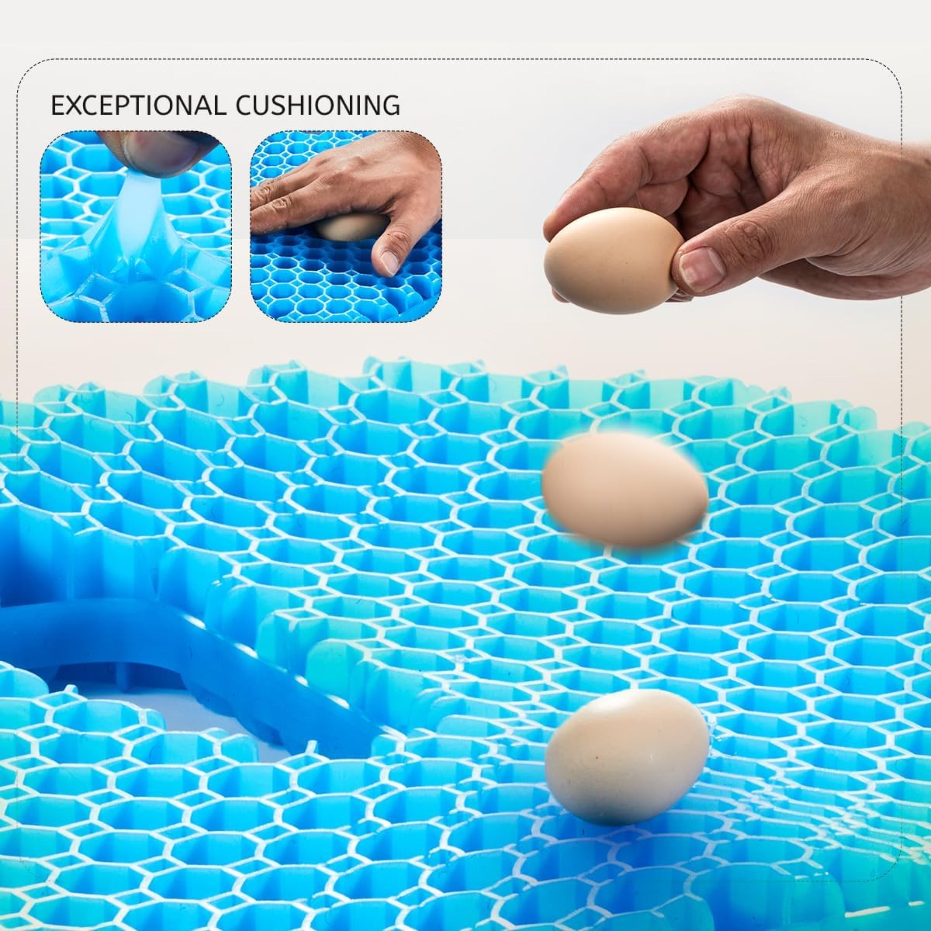 Loft & Aura™ Honeycomb Gel Silicone Seat Cushion