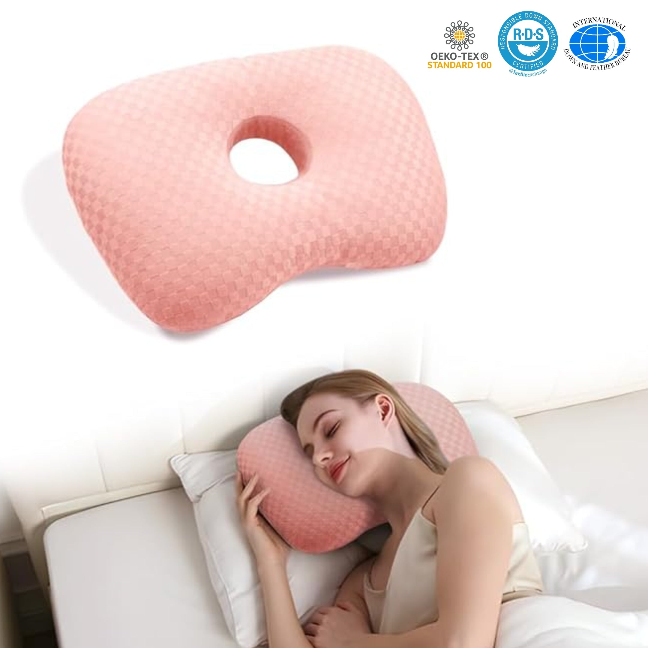 Loft & Aura™ Adjustable Ear Support Pillow