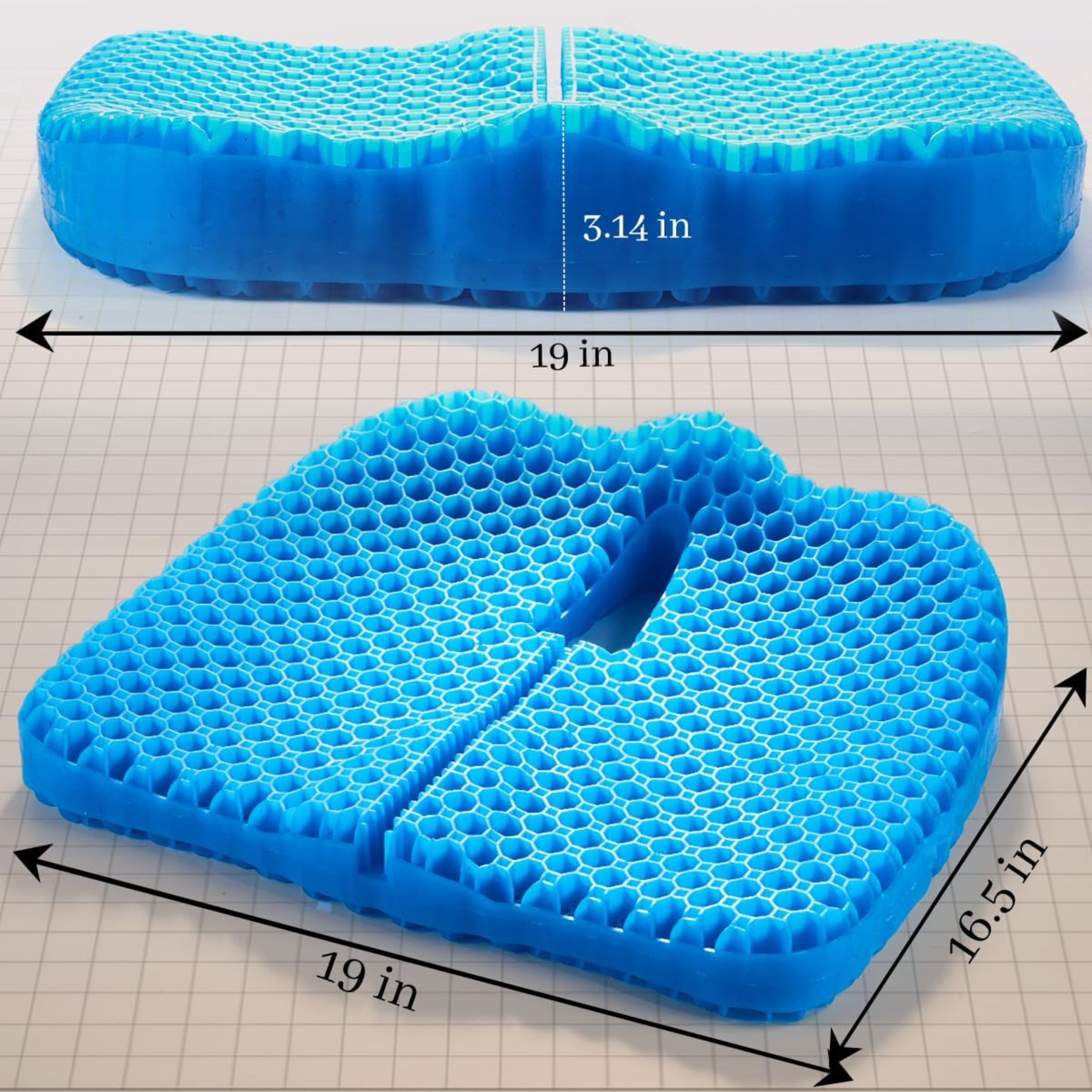 Loft & Aura™ Honeycomb Gel Silicone Seat Cushion