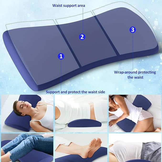 Loft & Aura™ Ergonomic Lumbar Support Pillow