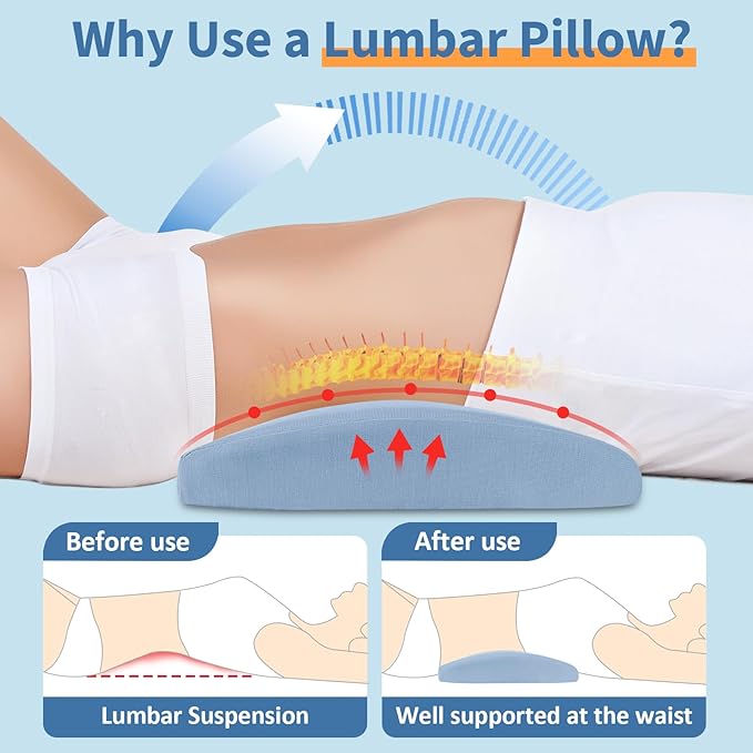 Loft & Aura™ Ergonomic Lumbar Support Pillow