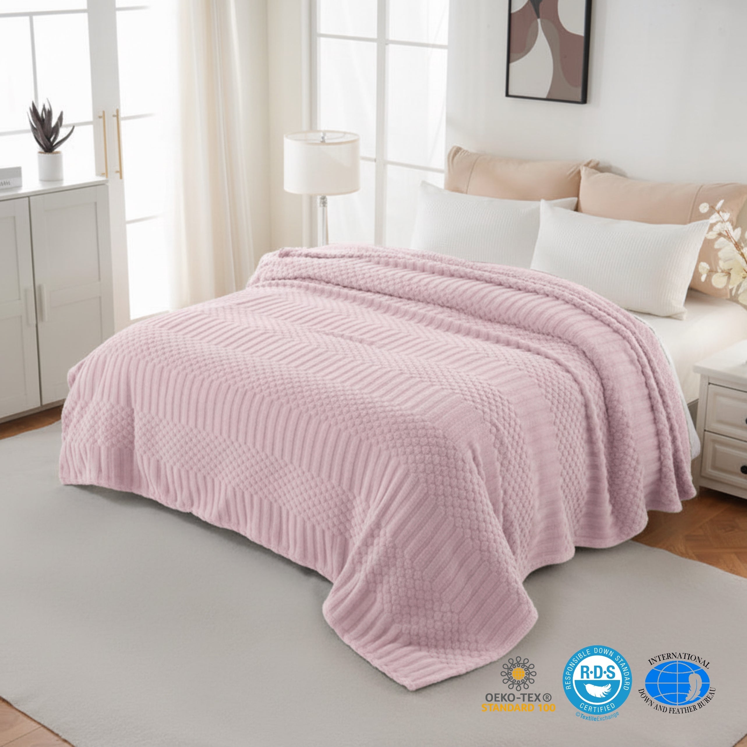 Loft & Aura™ Fleece Throw Blanket for Couch