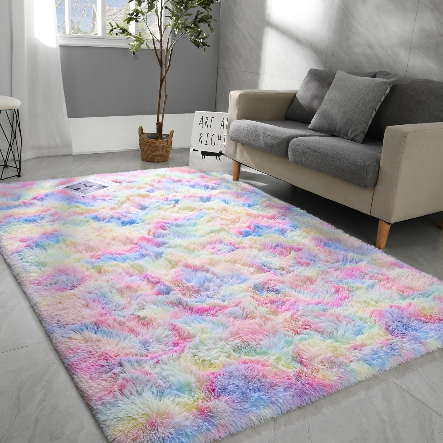 Loft & Aura™ Soft Velvet Tie Dye Carpet