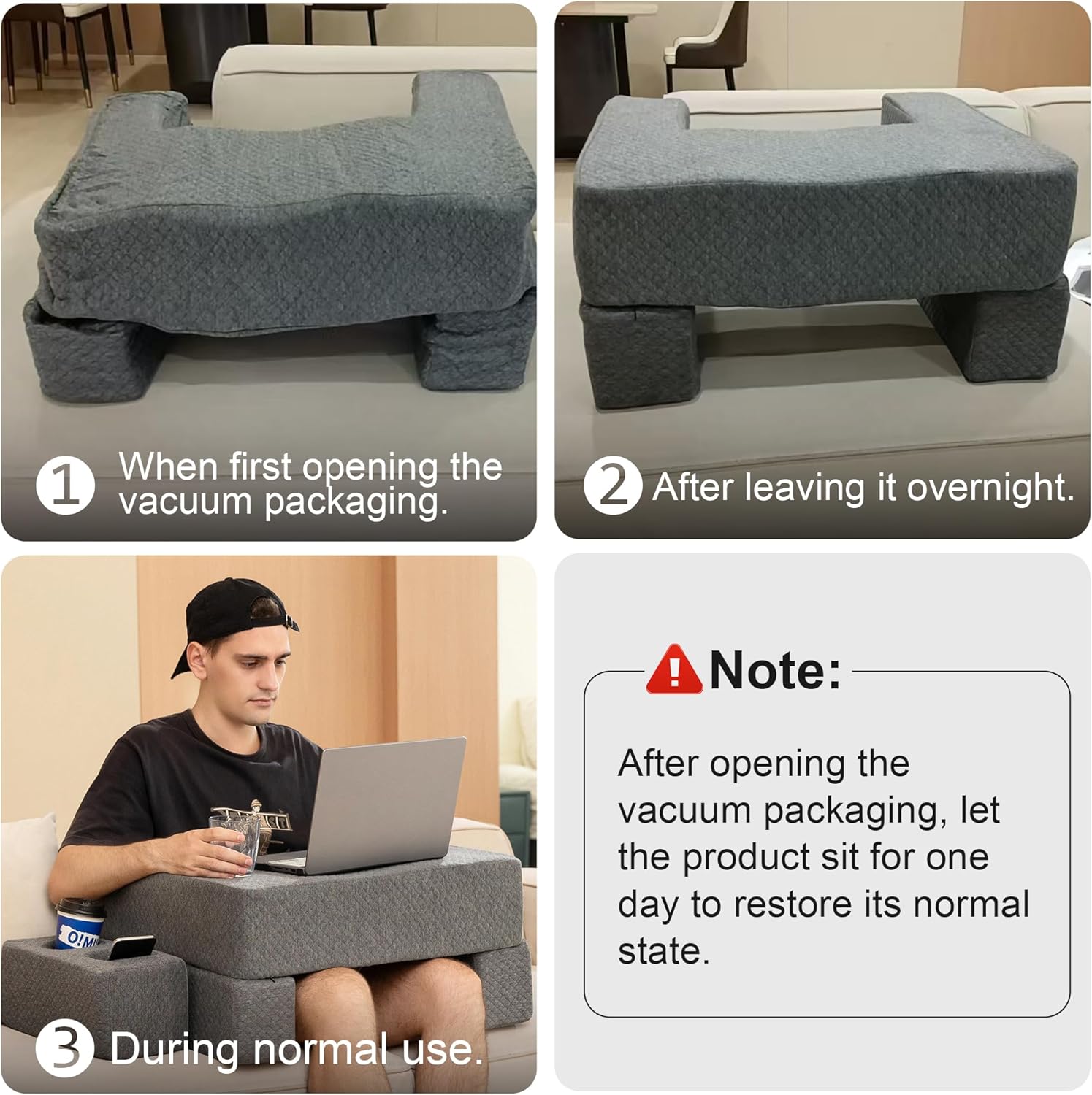 Loft & Aura™ Reading Pillow Lap Desk