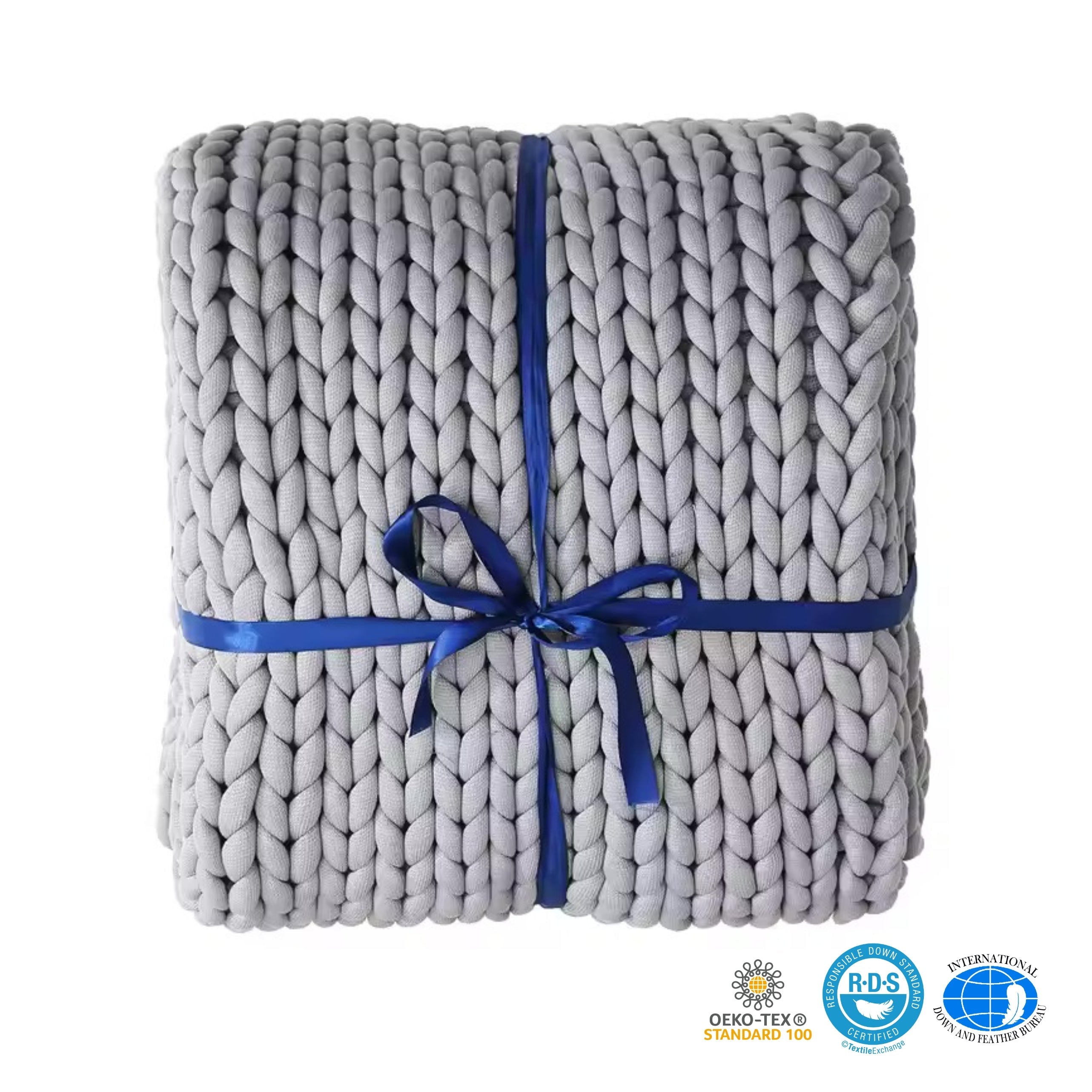 Loft & Aura™ Handmade Minimalist Chunky Knitted Weighted Blanket