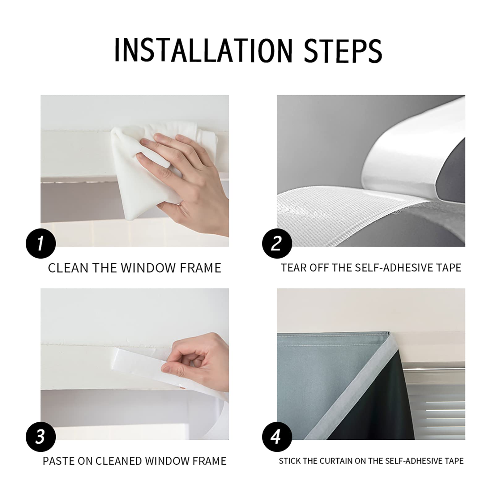 Loft & Aura™ Portable Blackout Sunshade Curtains