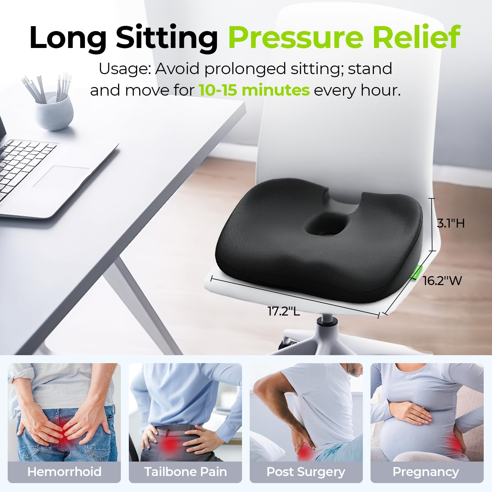 Loft & Aura™ Innovative Donut Cushion