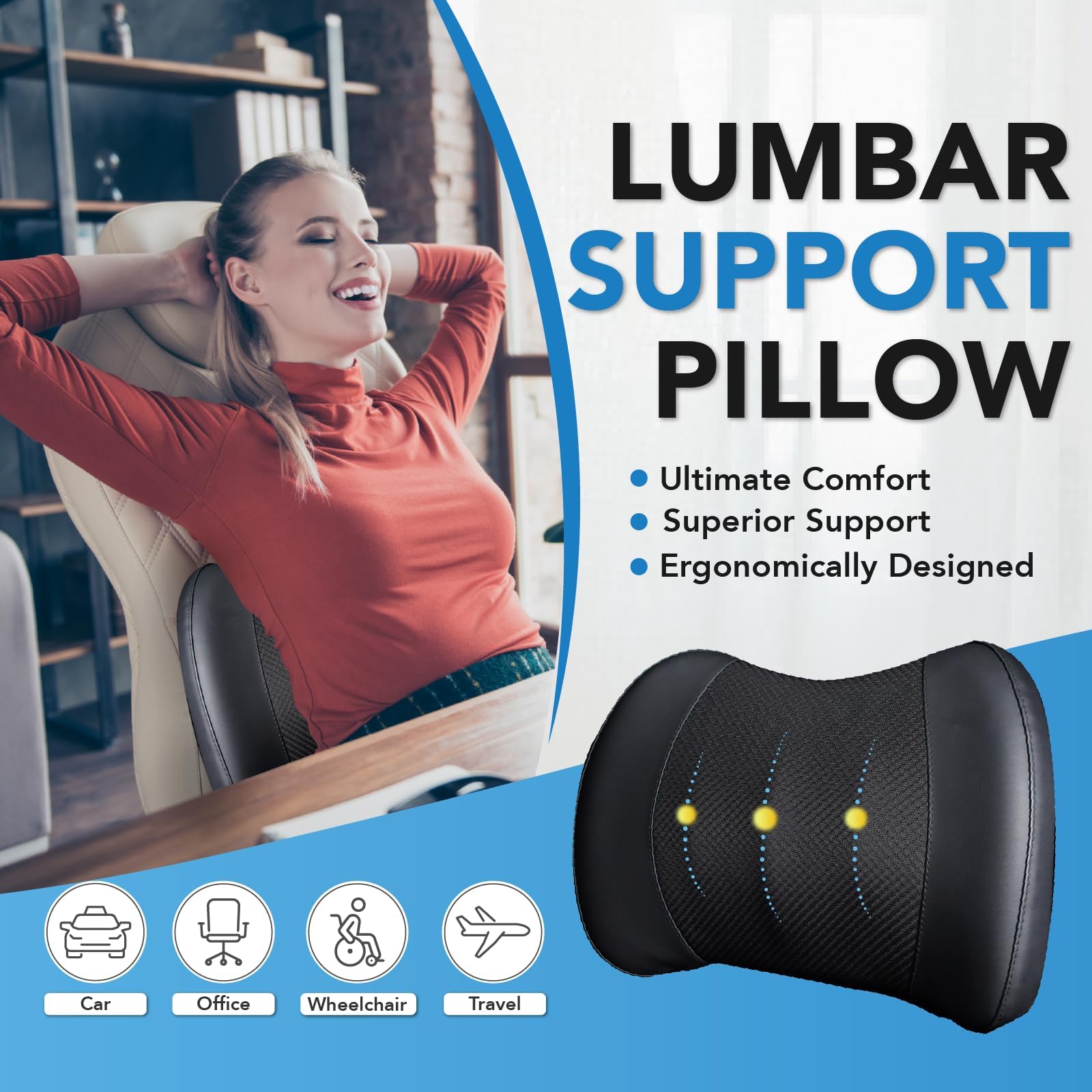 Loft & Aura™ Superior Lumbar Support Cushion