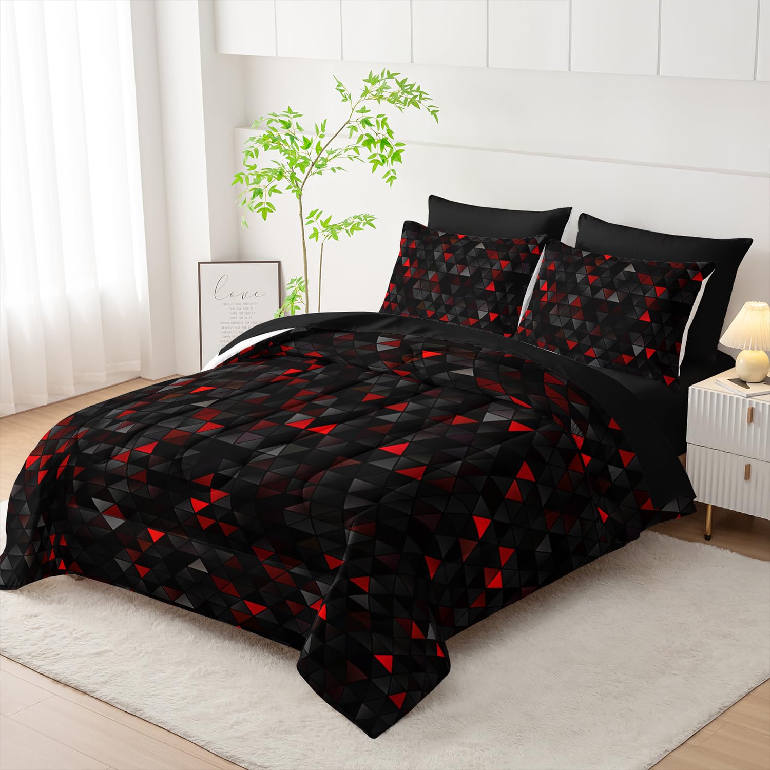 Loft & Aura™ Modern Geometric Bedding Set