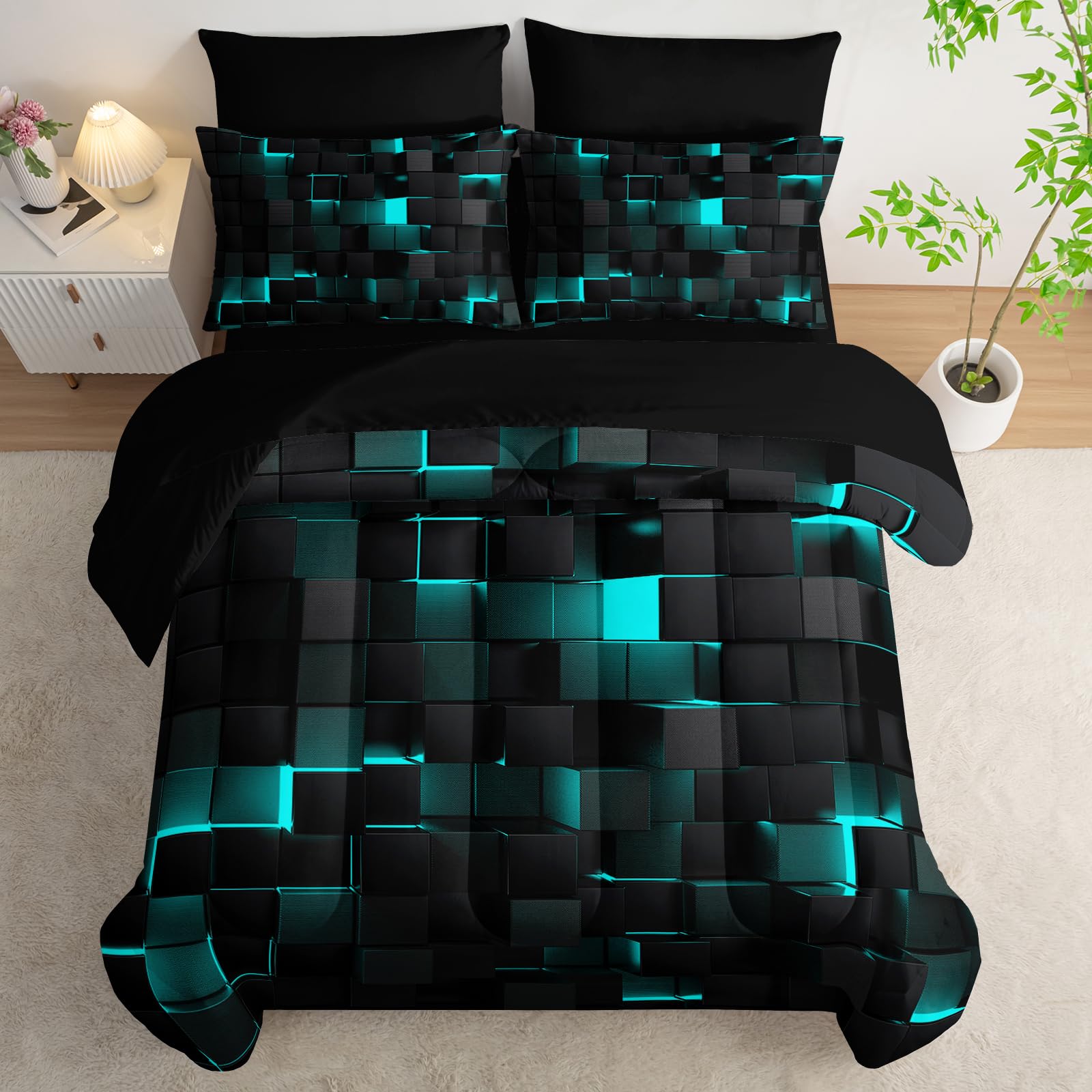 Loft & Aura™ Modern Geometric Bedding Set