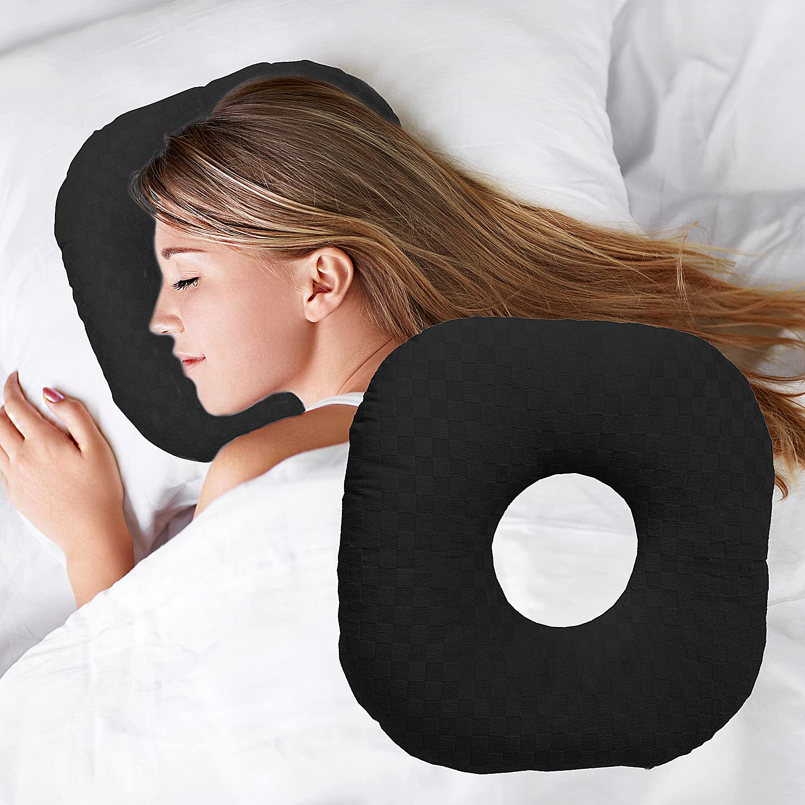 Loft & Aura™ Cotton Adjustable Ear Pillow - Square Shape