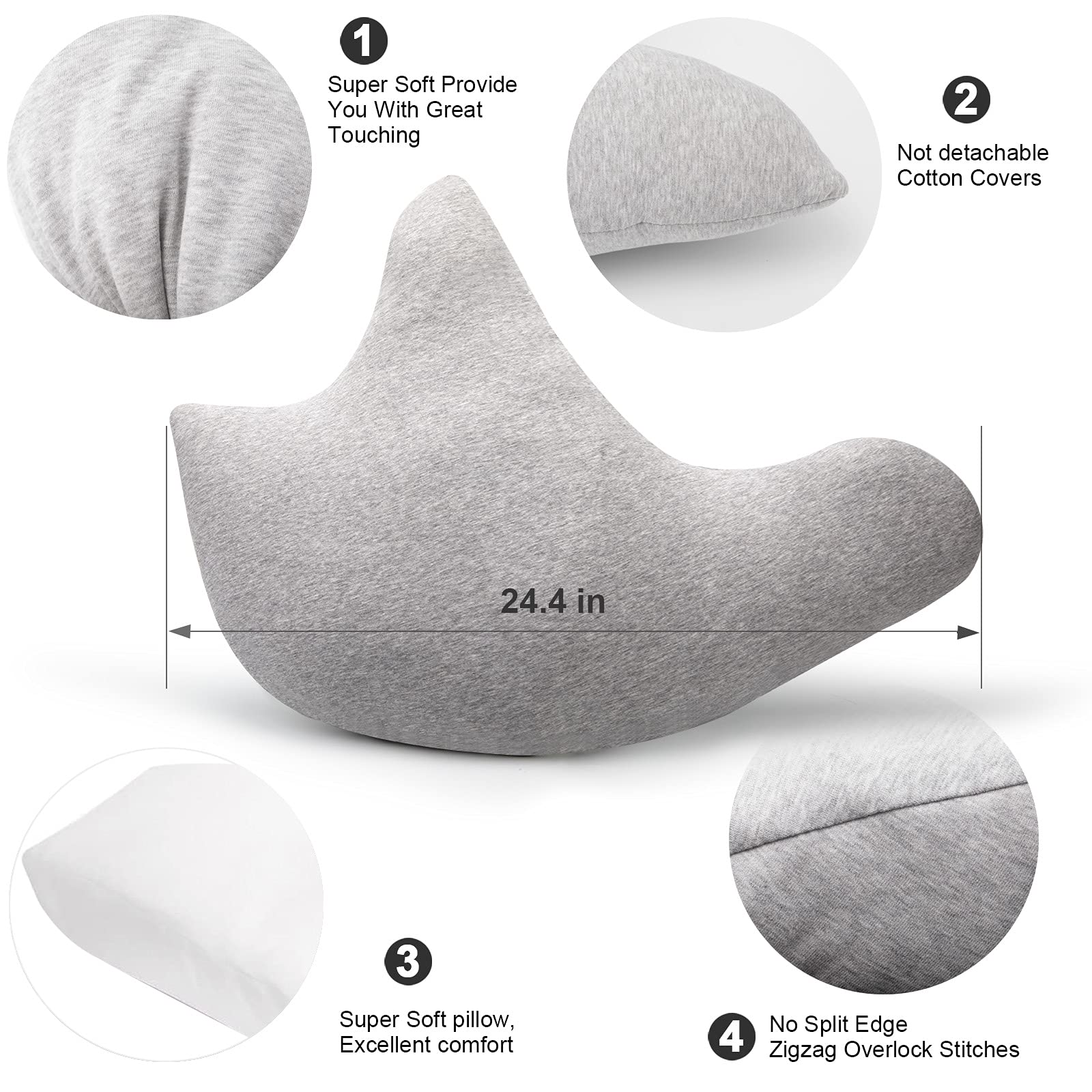 Loft & Aura™ Ergonomic Recovery Support Pillow