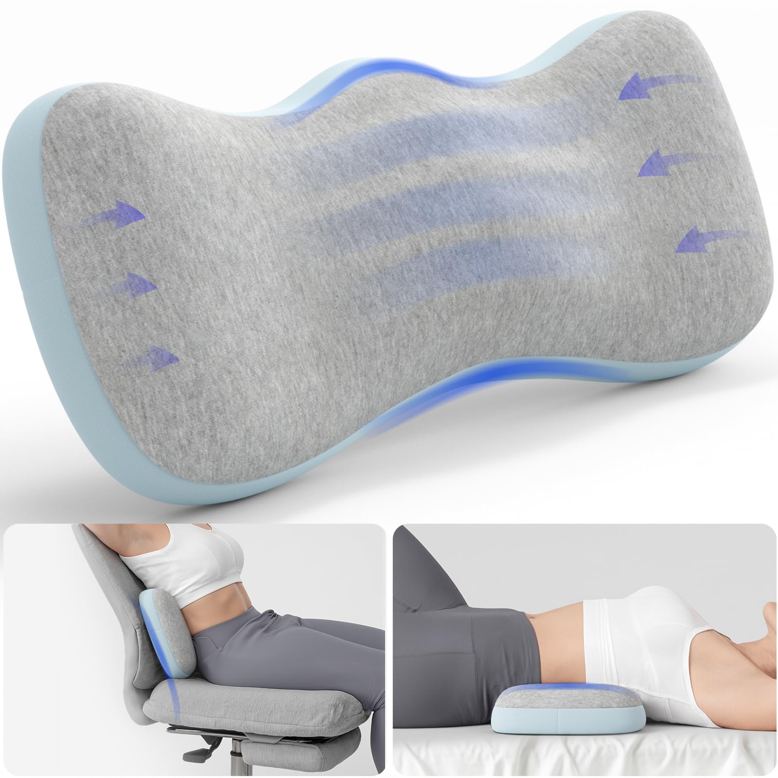 Loft & Aura™ Ergonomic Lumbar Support Cushion