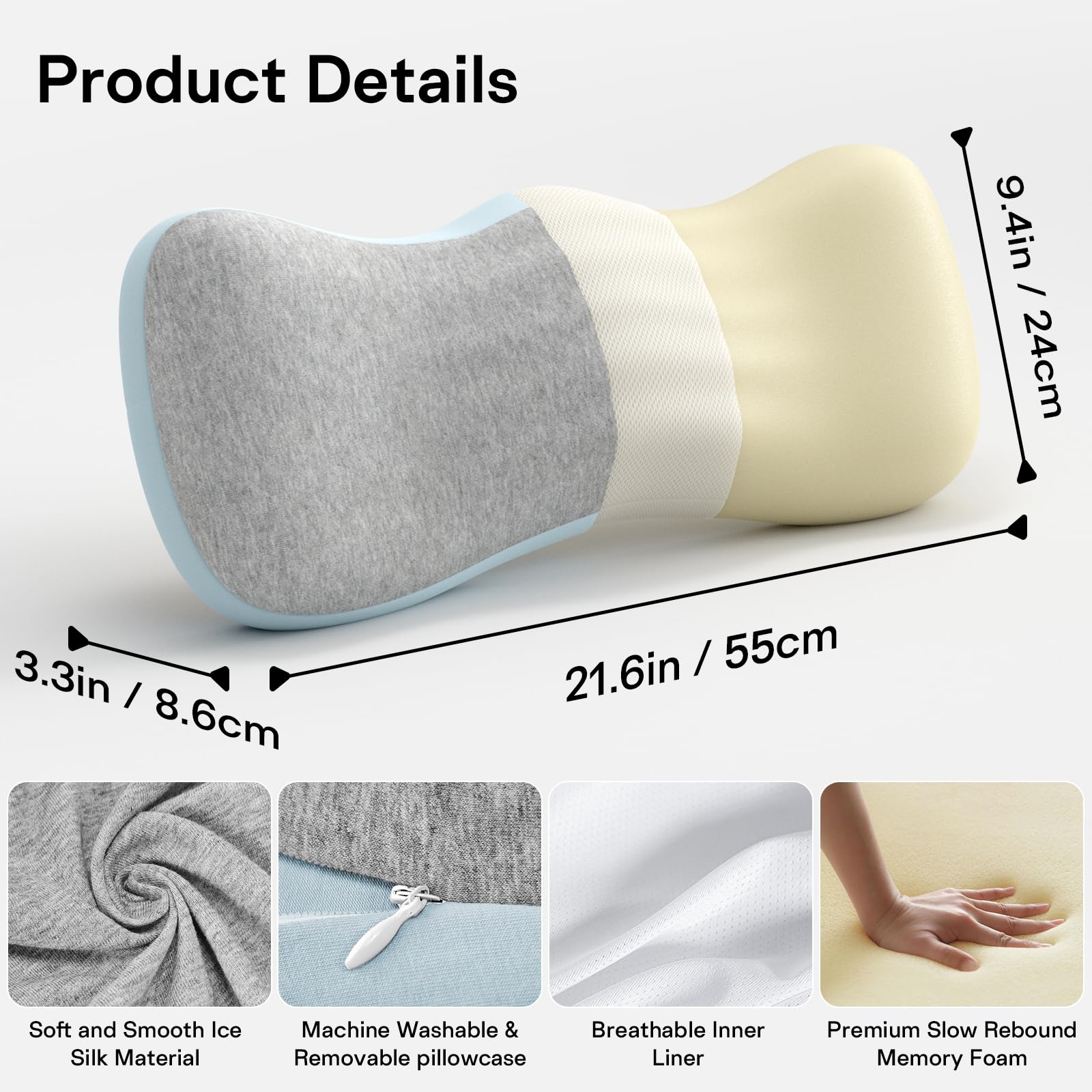 Loft & Aura™ Ergonomic Lumbar Support Cushion