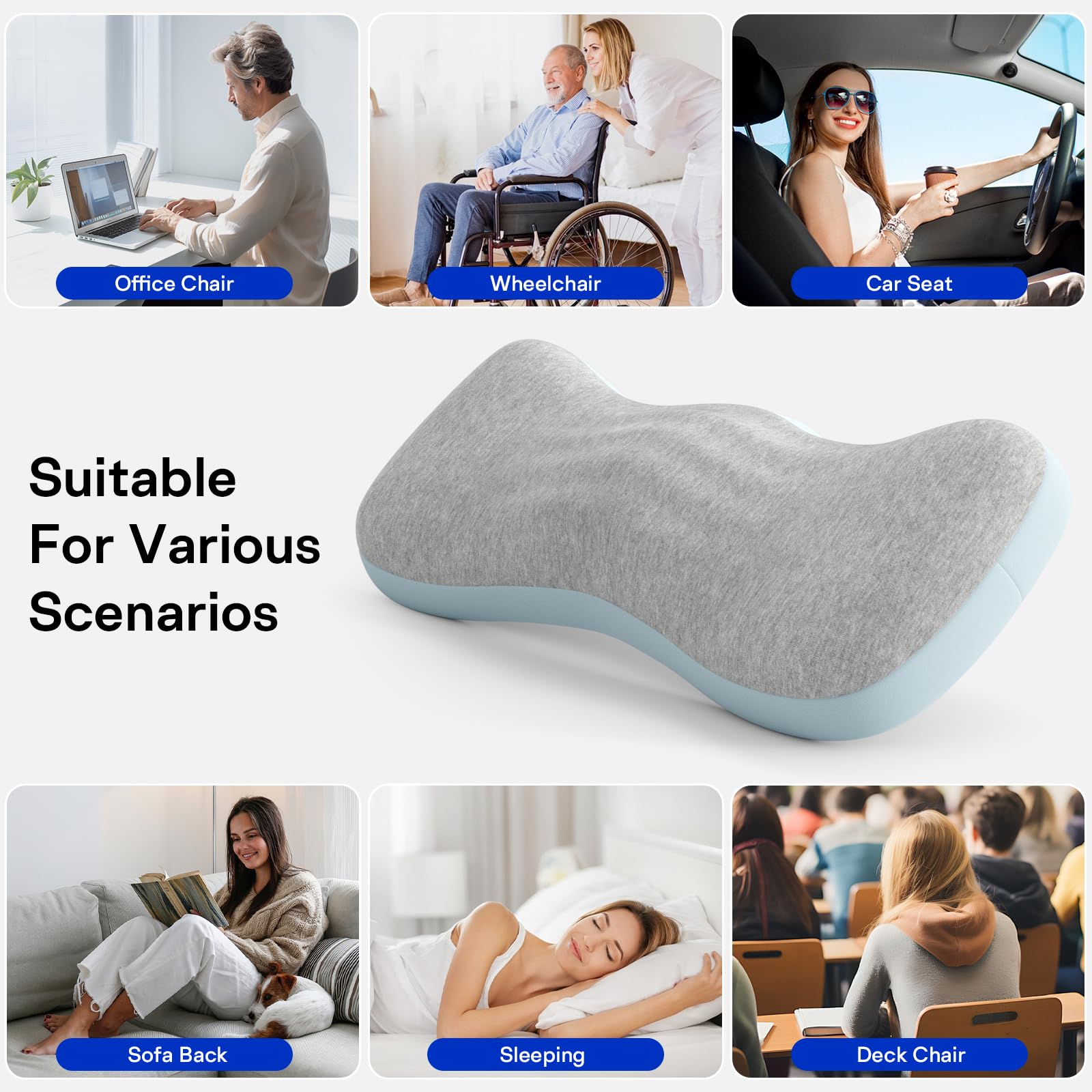 Loft & Aura™ Ergonomic Lumbar Support Cushion