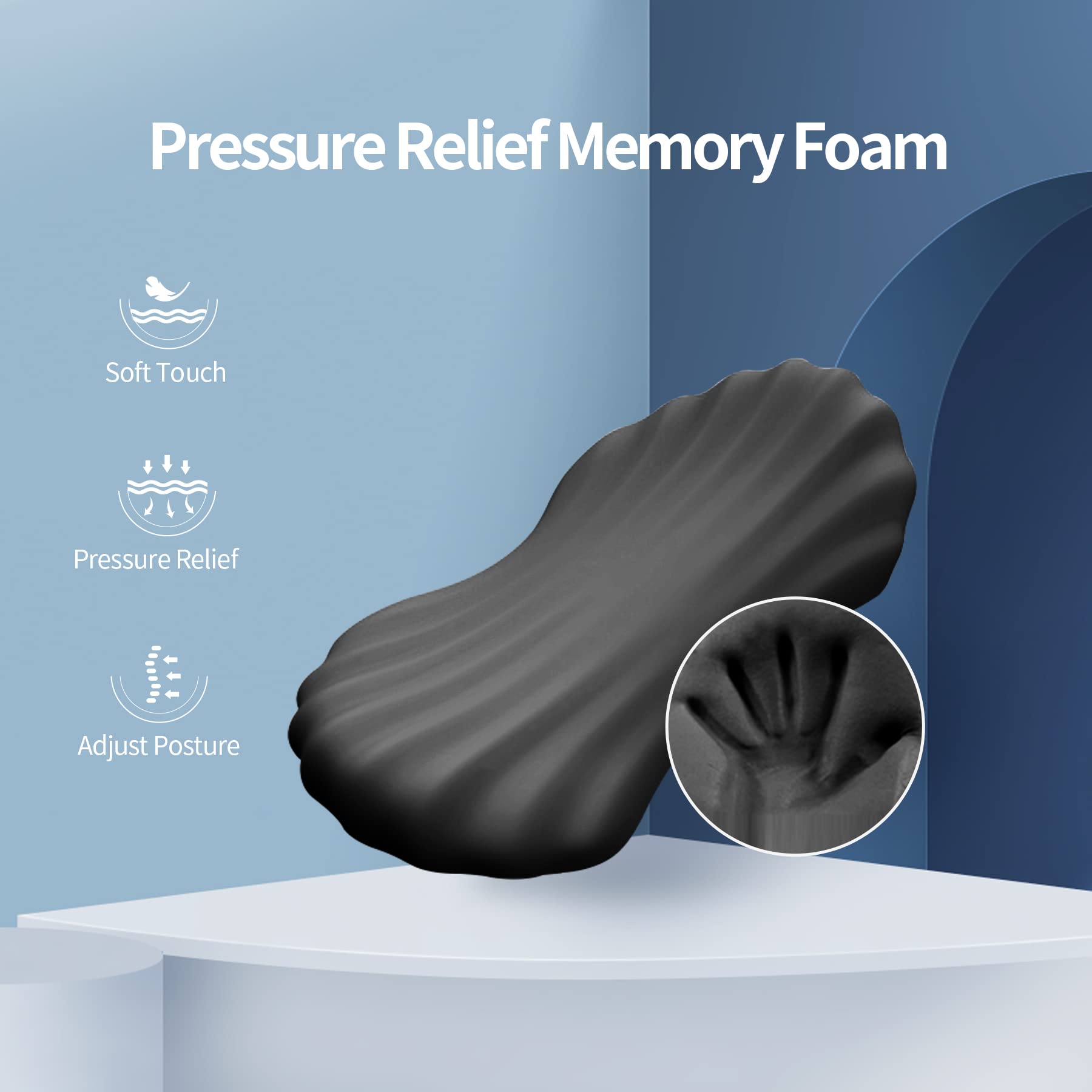 Loft & Aura™ High Rebound Memory Foam Lumbar Pillow