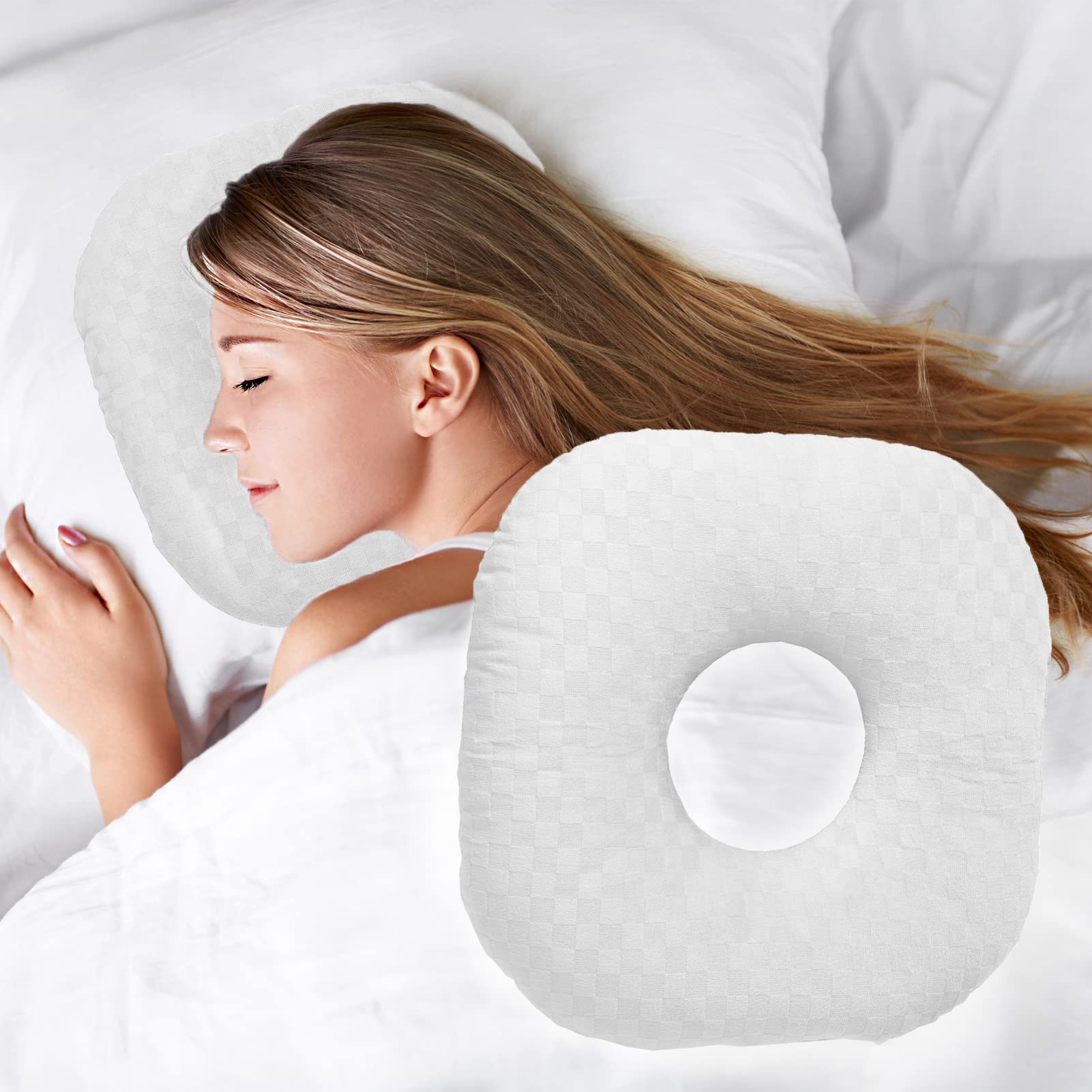 Loft & Aura™ Cotton Adjustable Ear Pillow - Square Shape