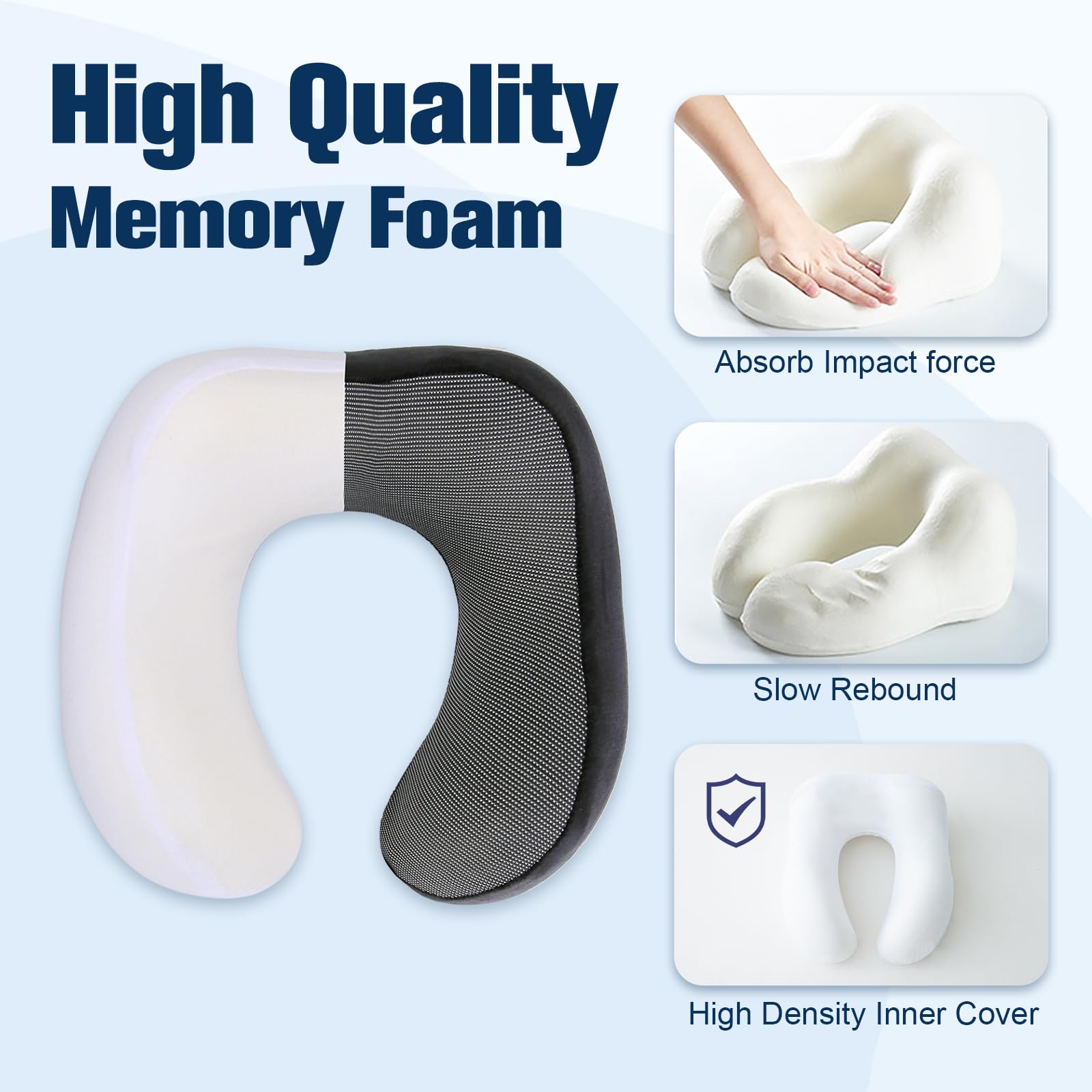 Loft & Aura™ Hooded U-Shaped Travel Pillow