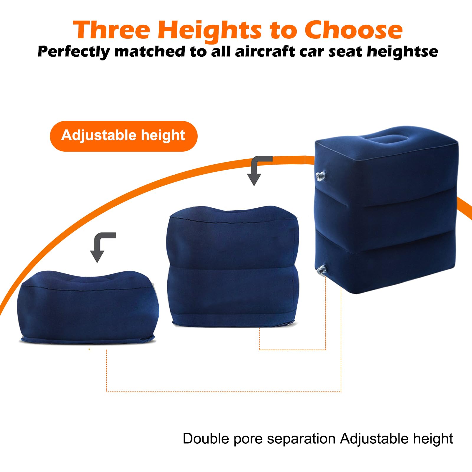 Loft & Aura™ Inflatable Foot Rest Pillow