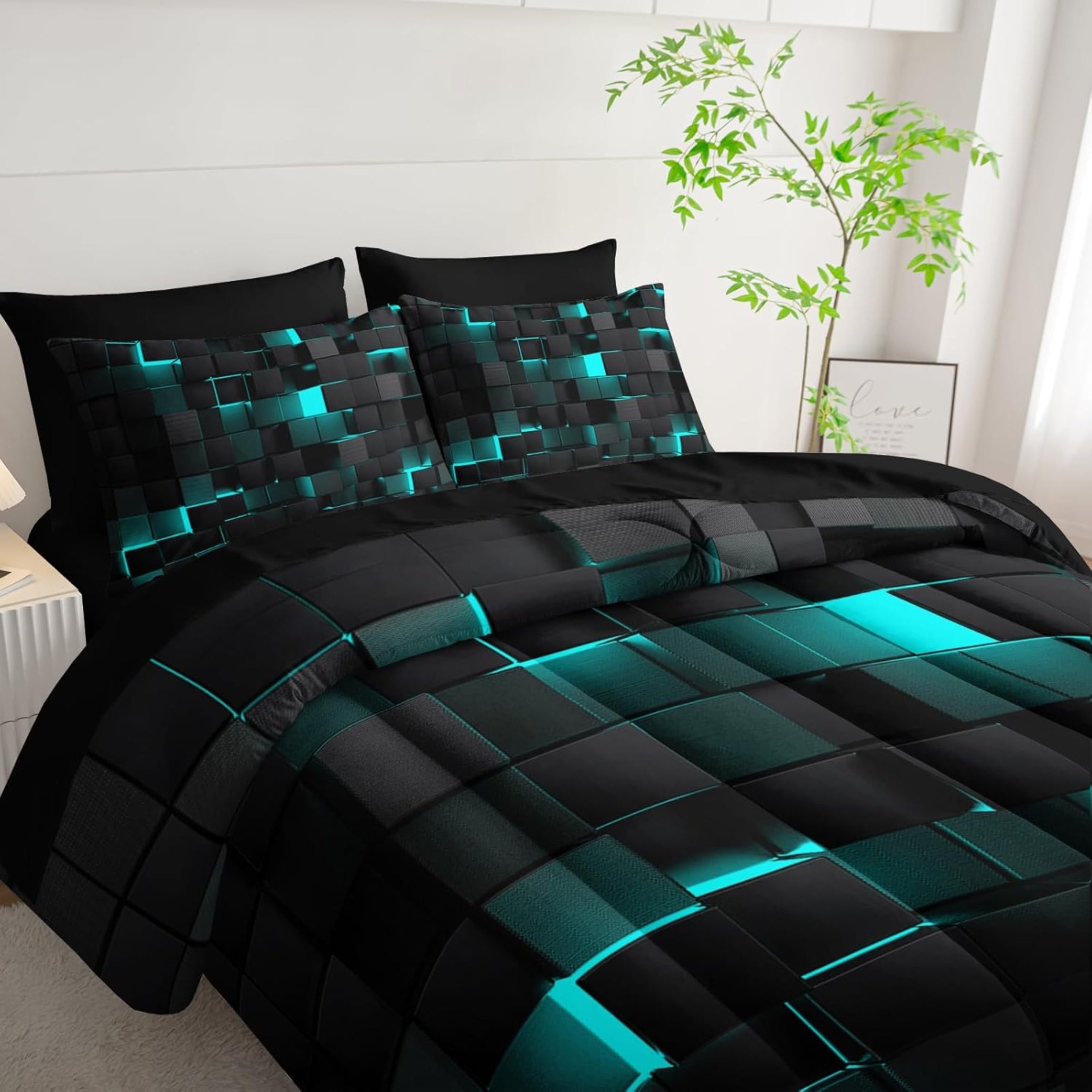 Loft & Aura™ Modern Geometric Bedding Set