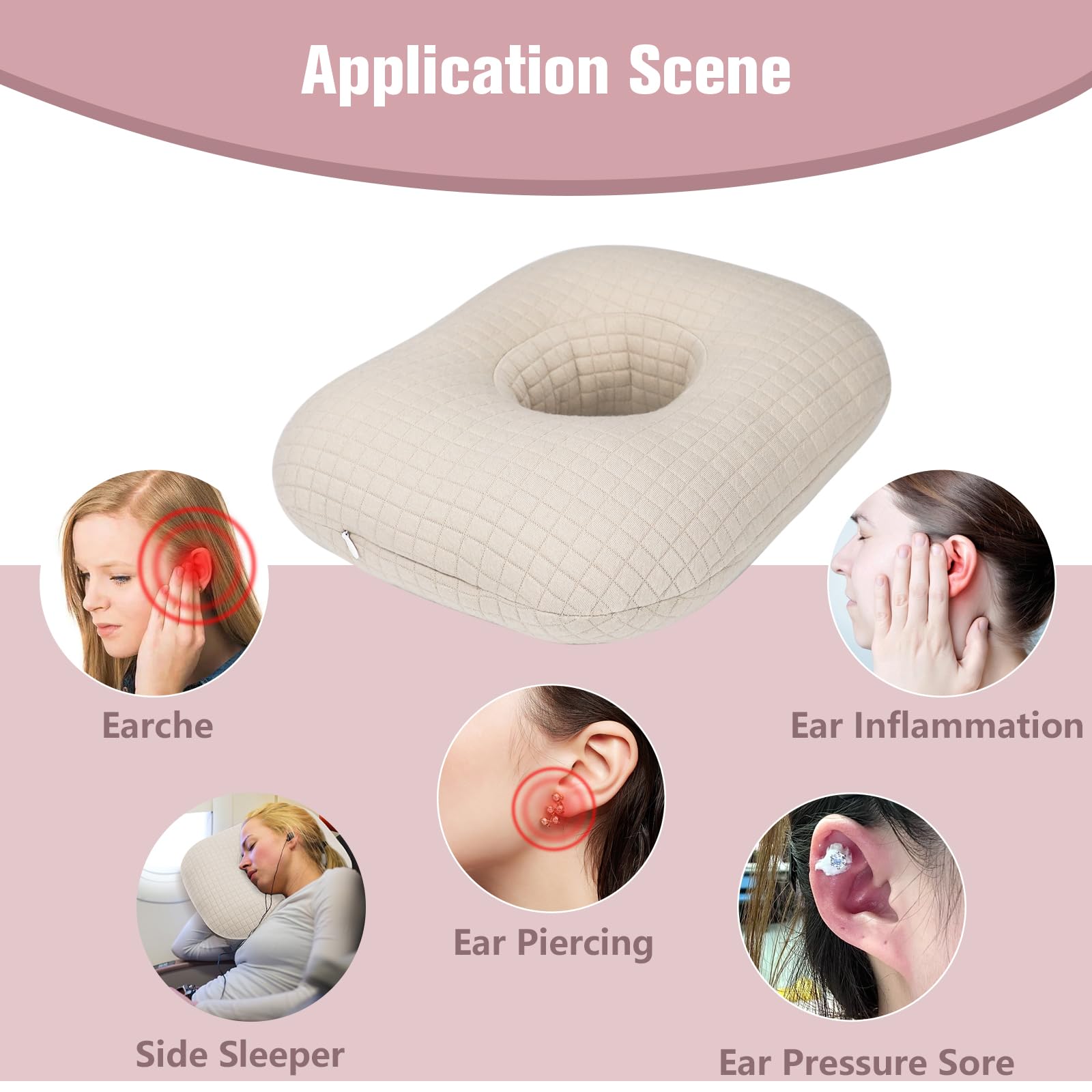 Loft & Aura™ Cotton Comfort Ear Pillow