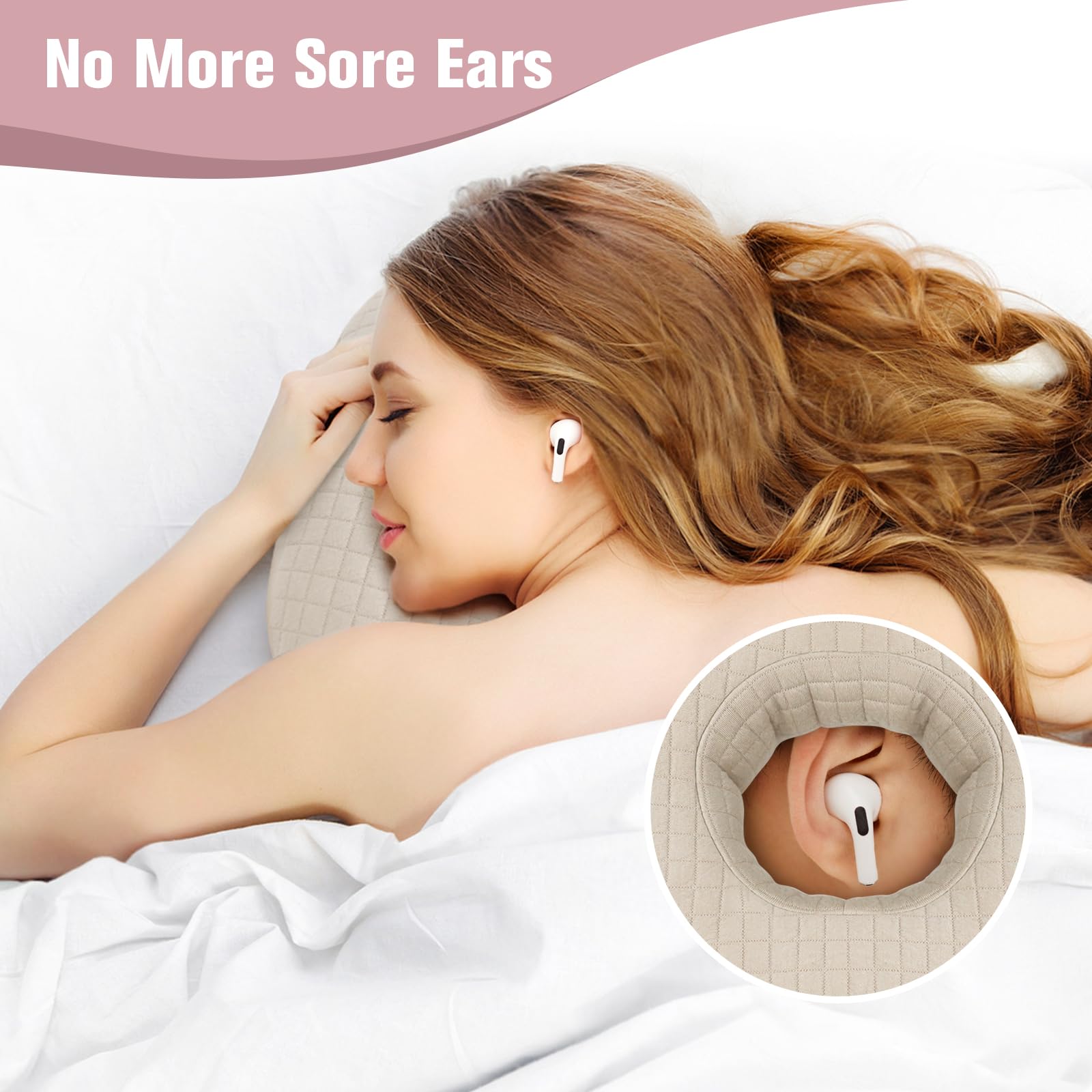Loft & Aura™ Cotton Comfort Ear Pillow