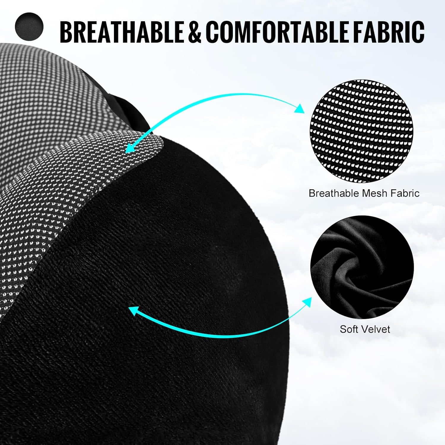 Loft & Aura™ Hooded U-Shaped Travel Pillow