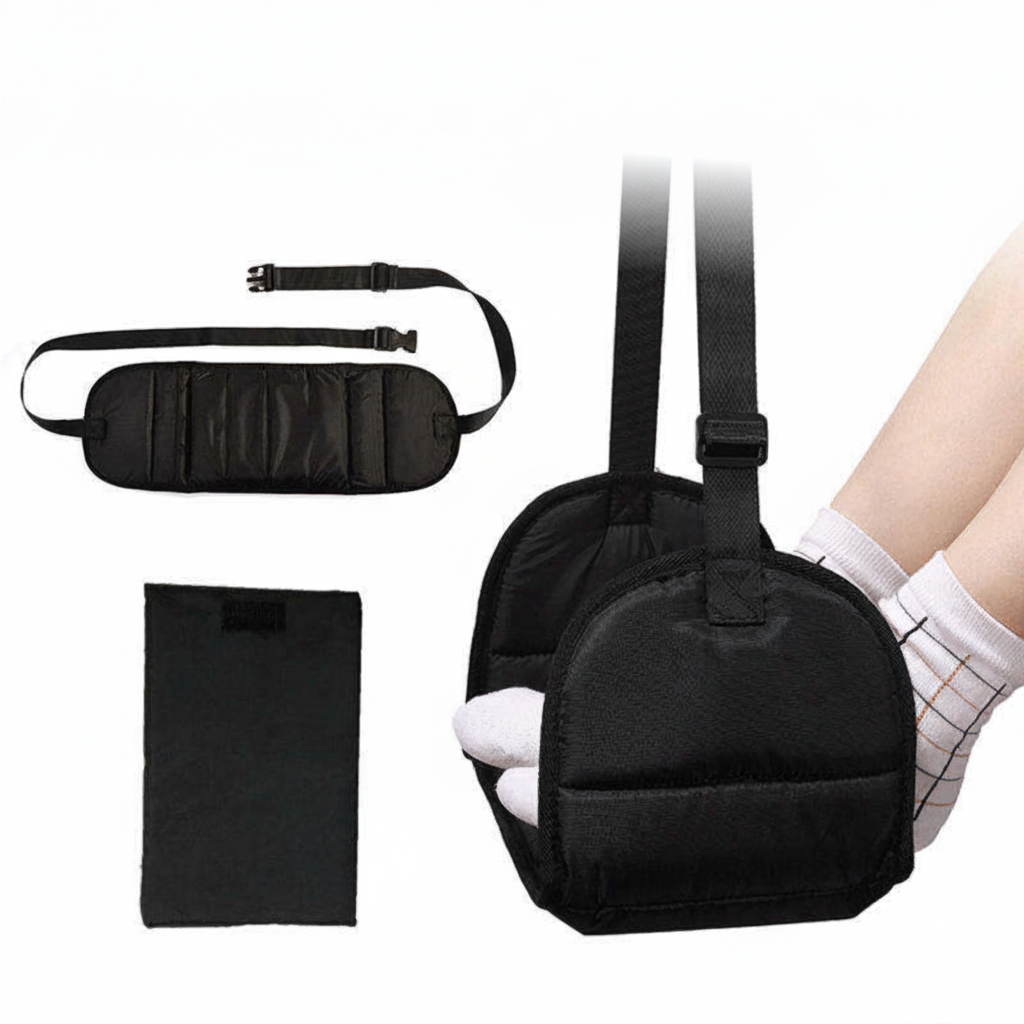 Loft & Aura™ Airplane Foot Hammock Travel Comfort Accessory