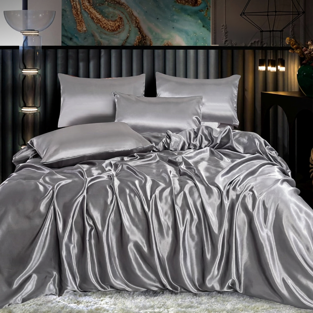 Loft & Aura™ Solid Silk Bedding Set