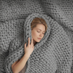 Loft & Aura™ Handmade Minimalist Chunky Knitted Weighted Blanket