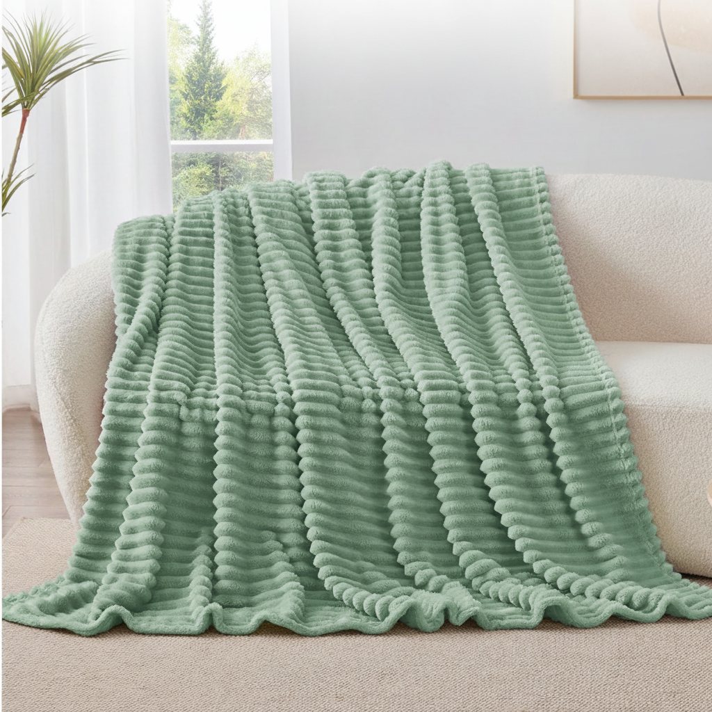 Loft & Aura™ Faux Rabbit Fur Throw Blanket