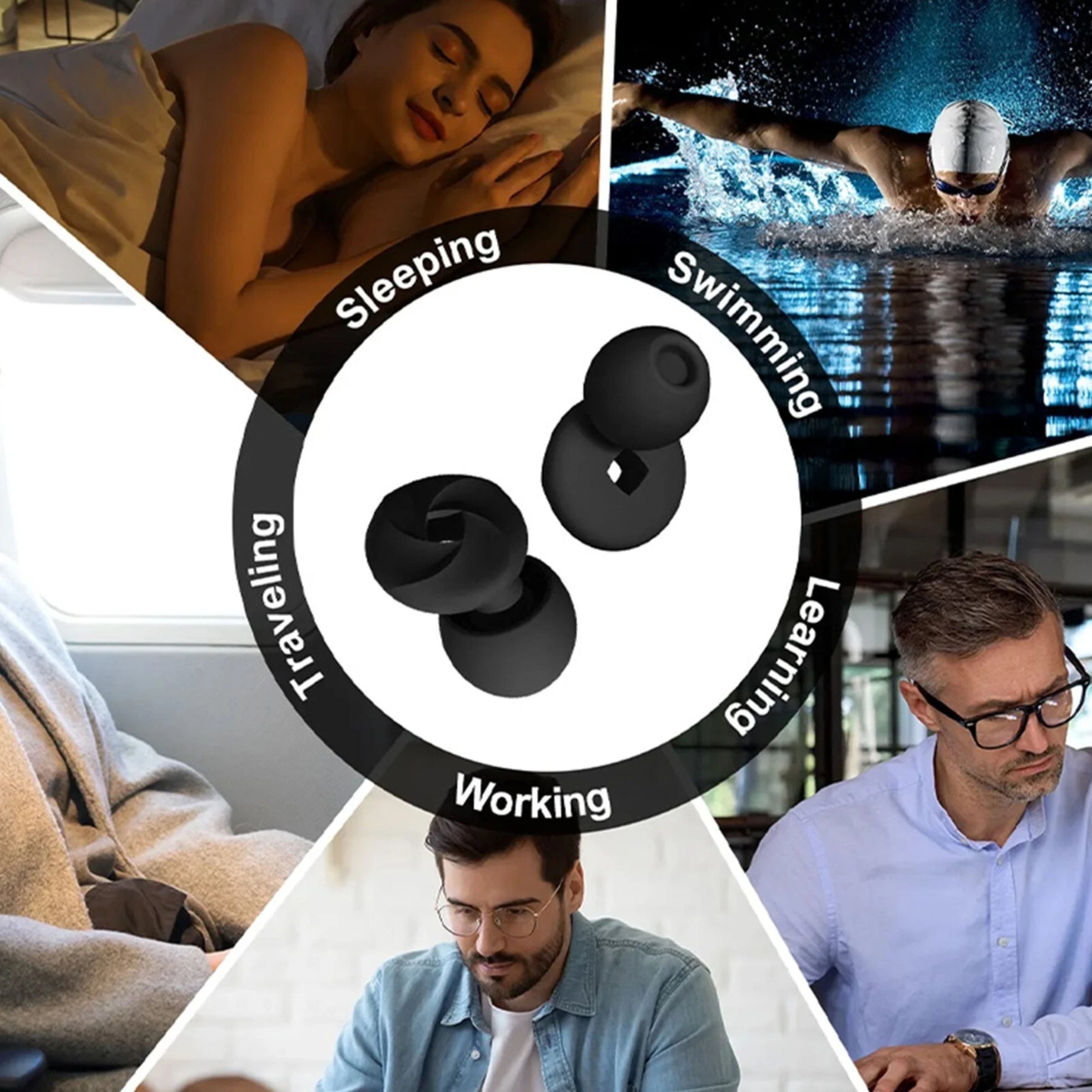 Loft & Aura™ Ultra Soft Sleep Earplugs