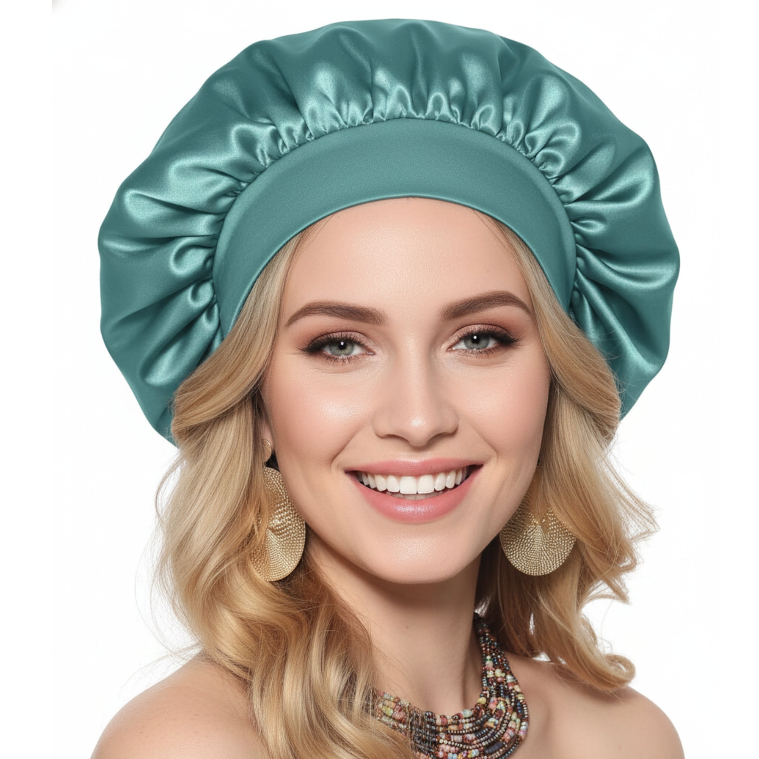 Loft & Aura™ Satin Wide-Brim Shower Cap