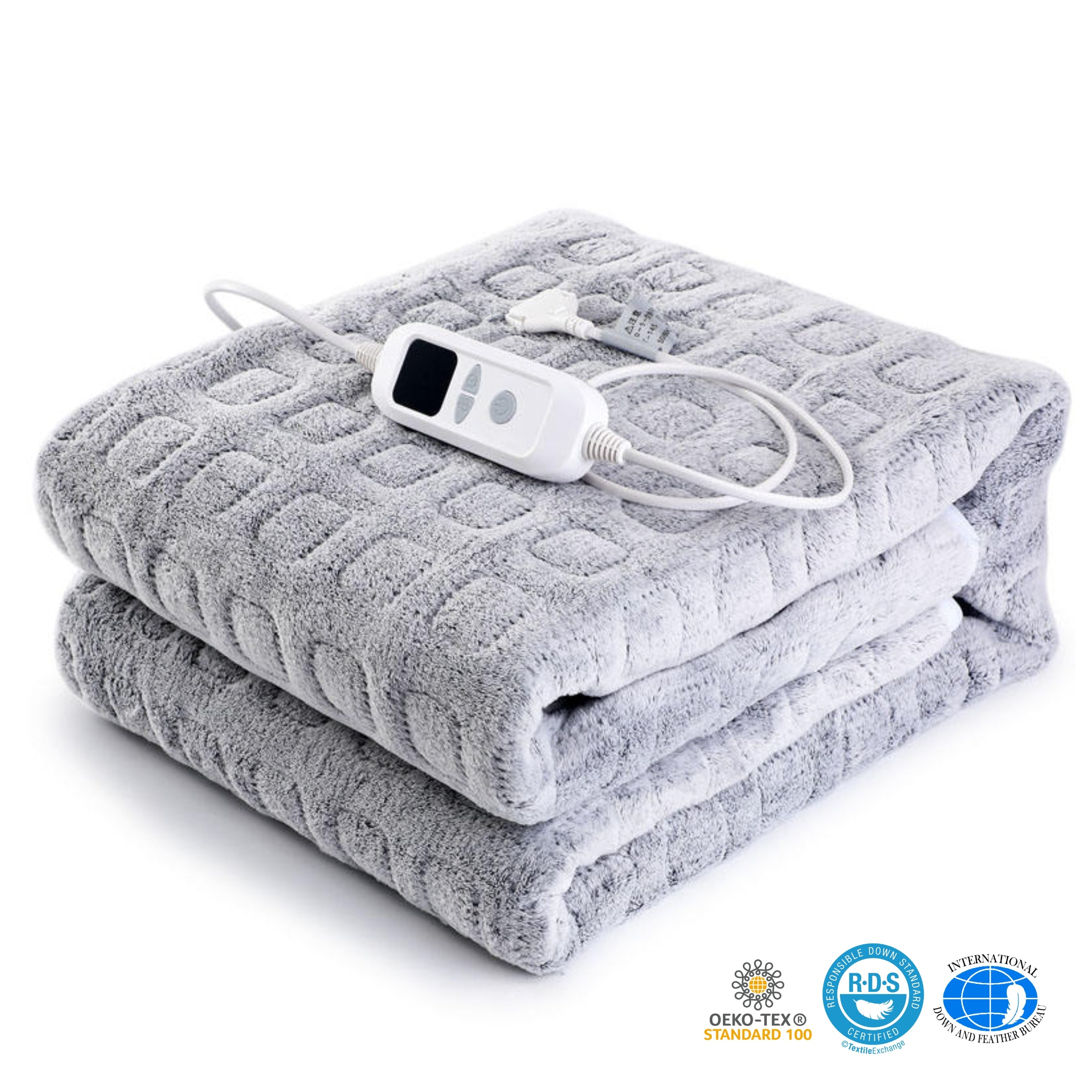 Loft & Aura™ Weighted Heating Blanket for Soothing Comfort