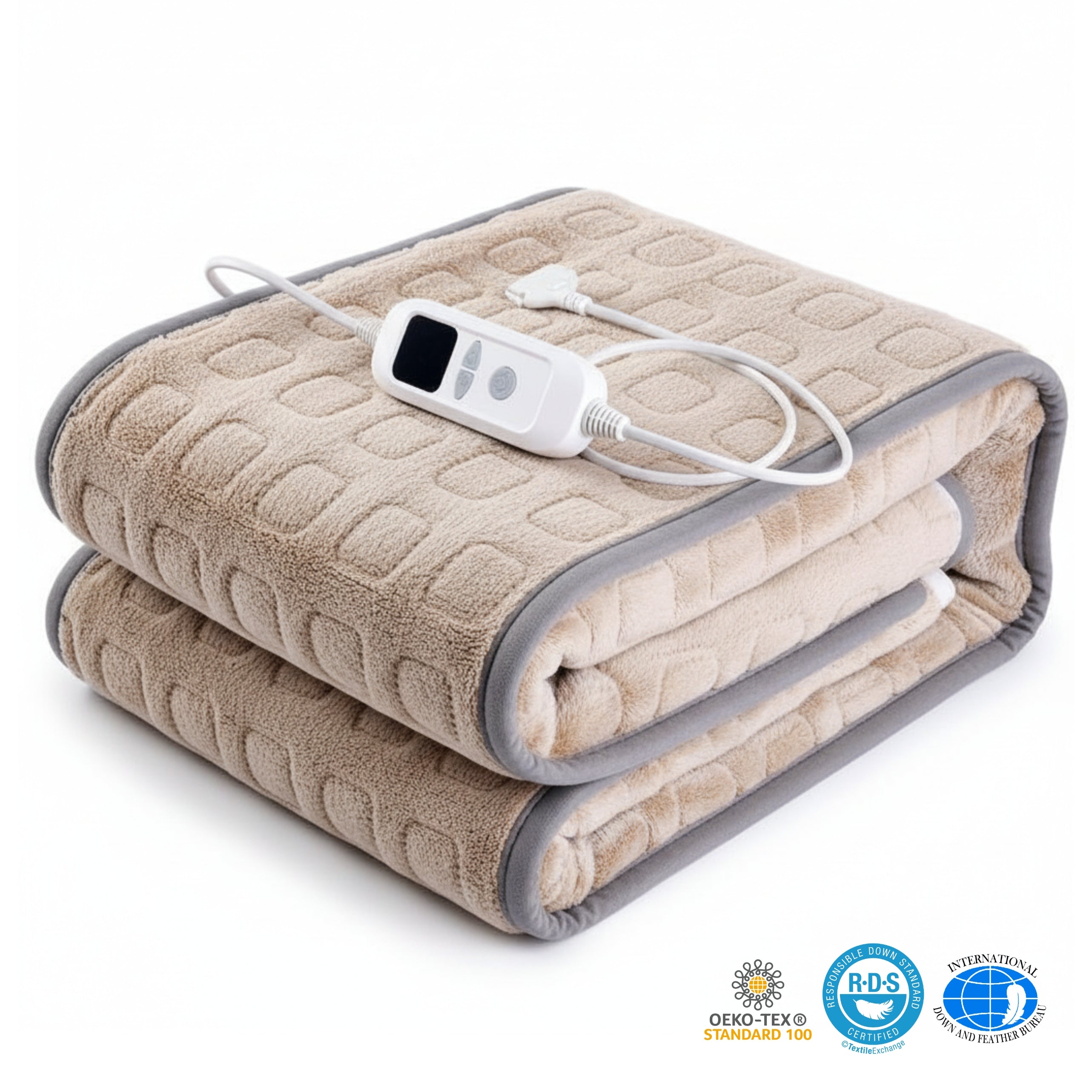 Loft & Aura™ Weighted Heating Blanket for Soothing Comfort