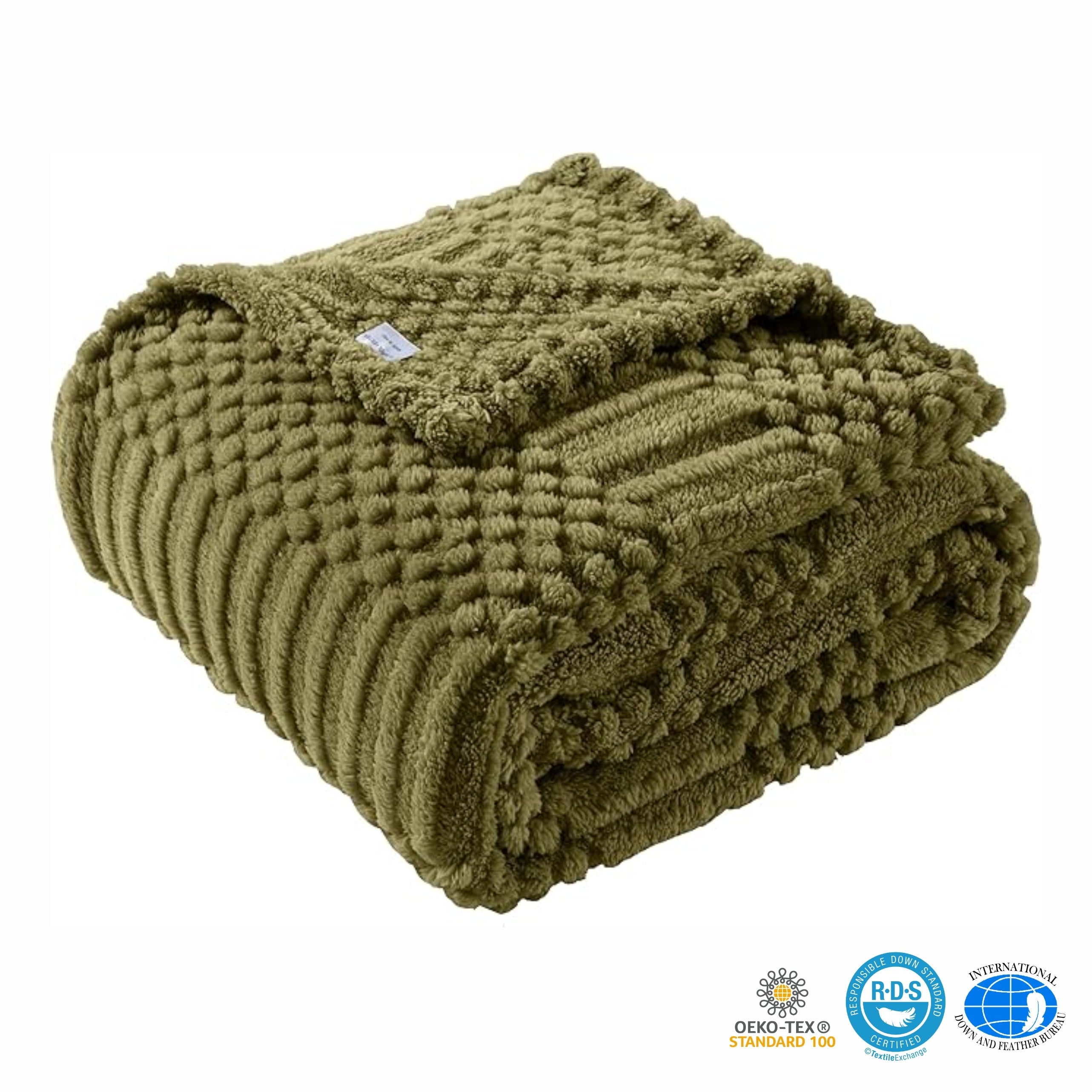 Loft & Aura™ Soft Throw Blanket for Couch or Bed – Lightweight Fleece Boho Blanket