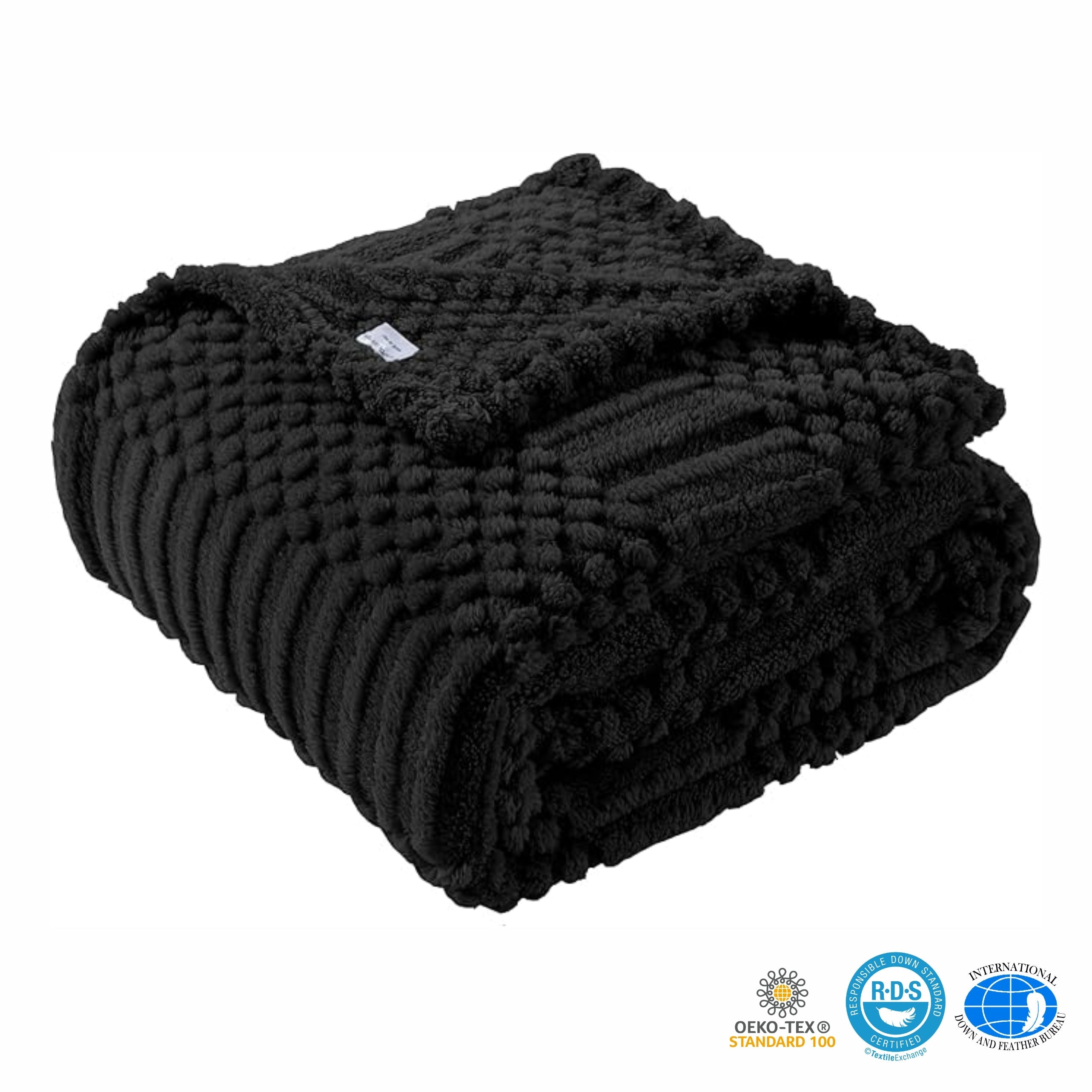 Loft & Aura™ Soft Throw Blanket for Couch or Bed – Lightweight Fleece Boho Blanket