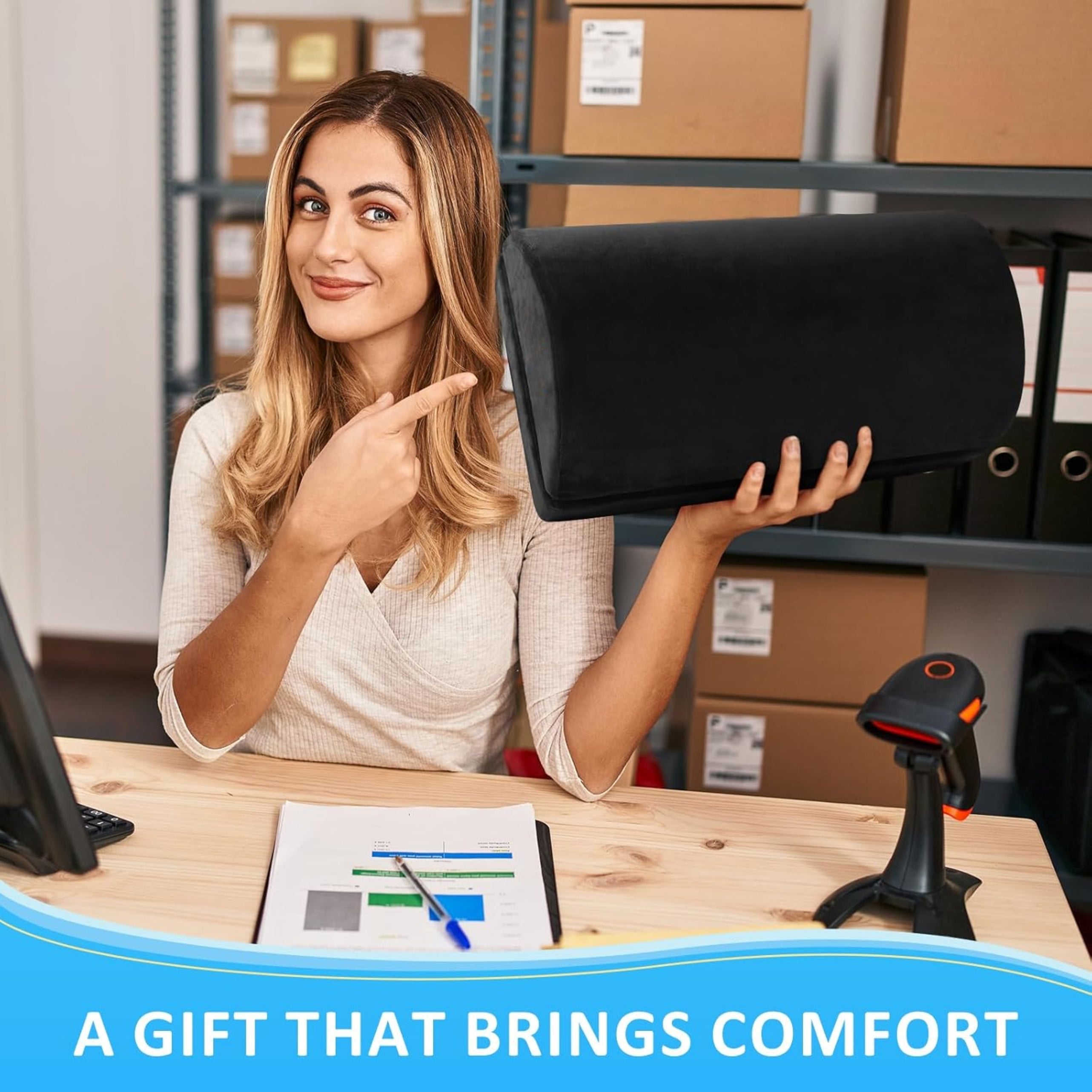 Loft & Aura™ Adjustable Ergonomic Under-Desk Footrest