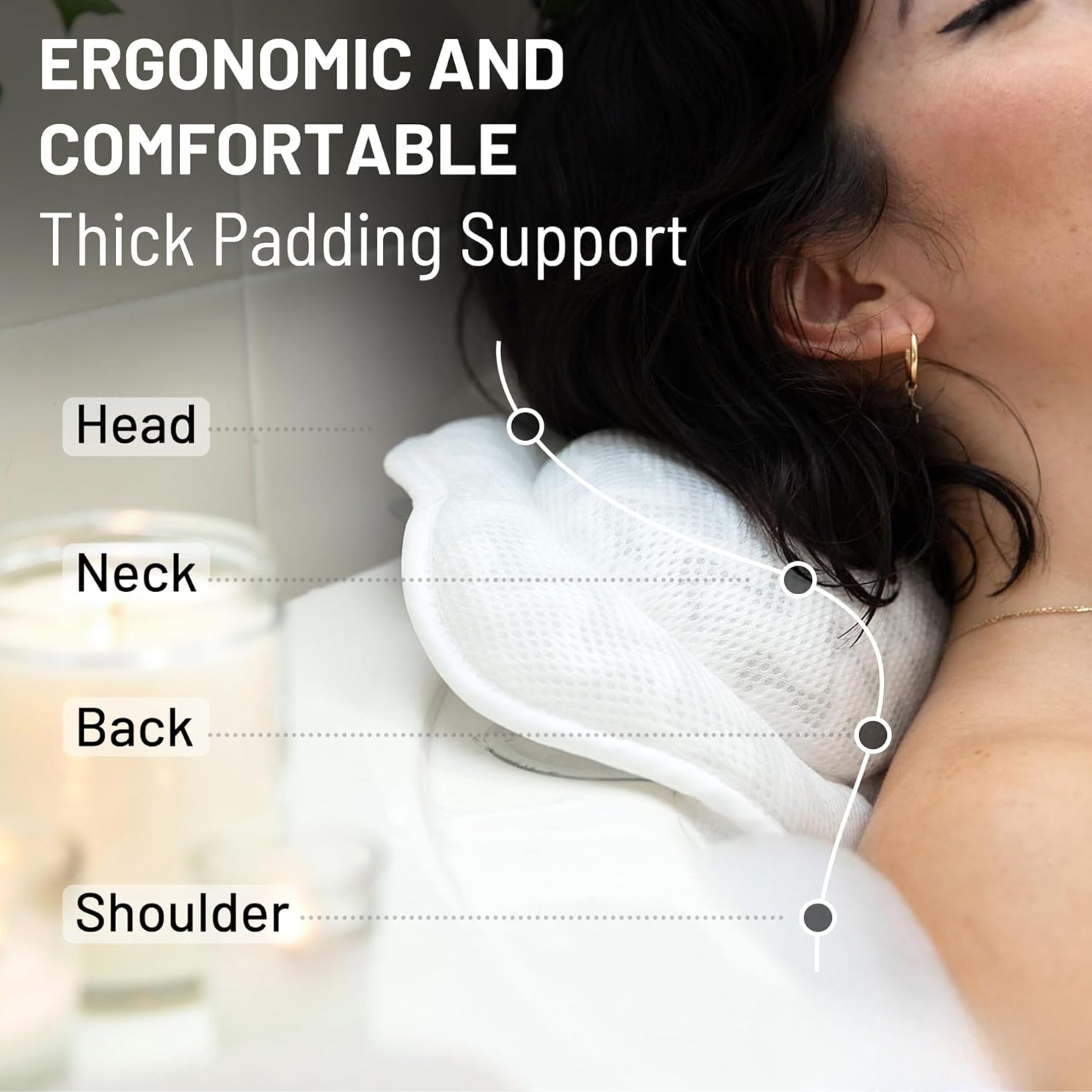 Loft & Aura™ Wave Pattern Bath Pillow