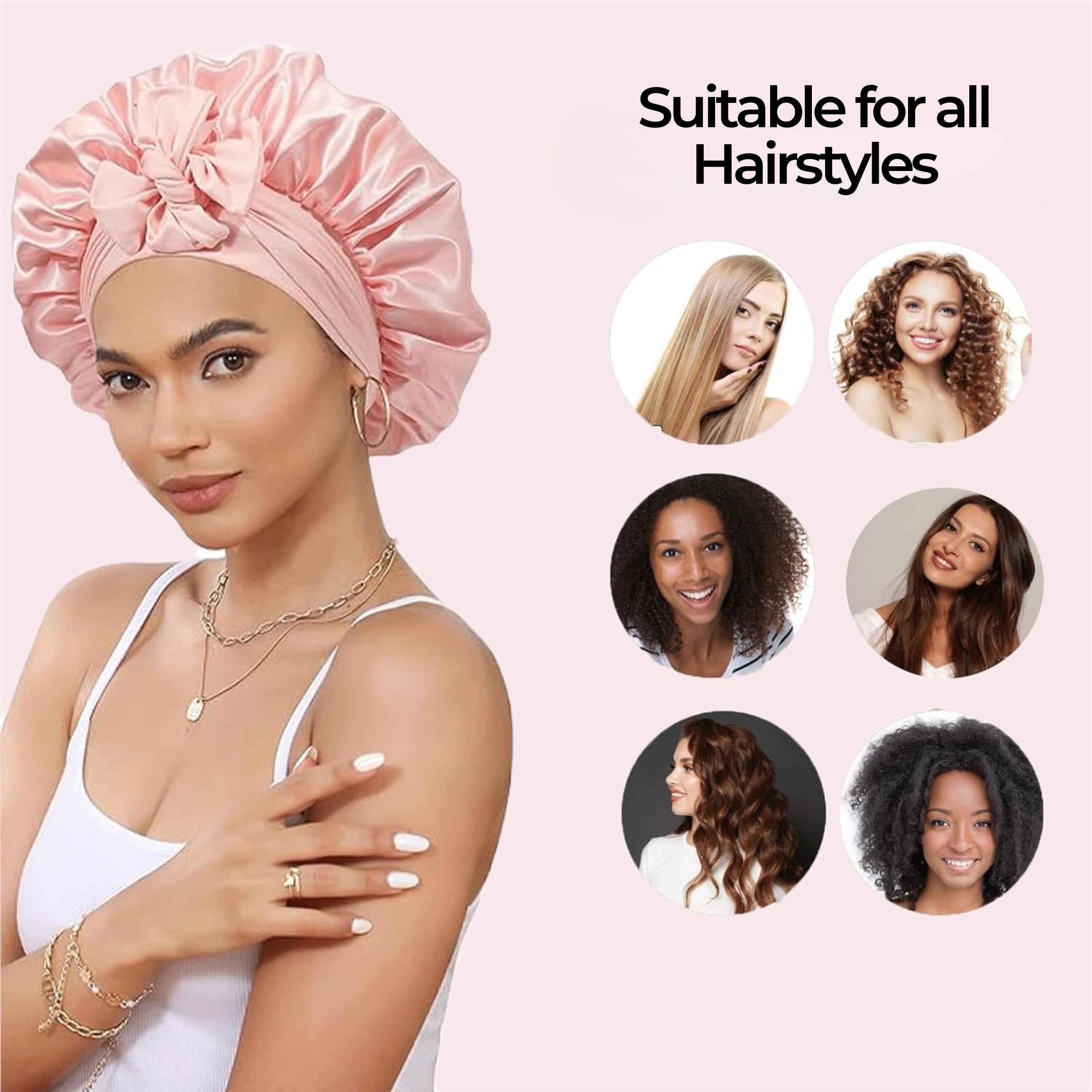 Loft & Aura™ Satin Silk Sleep Bonnet