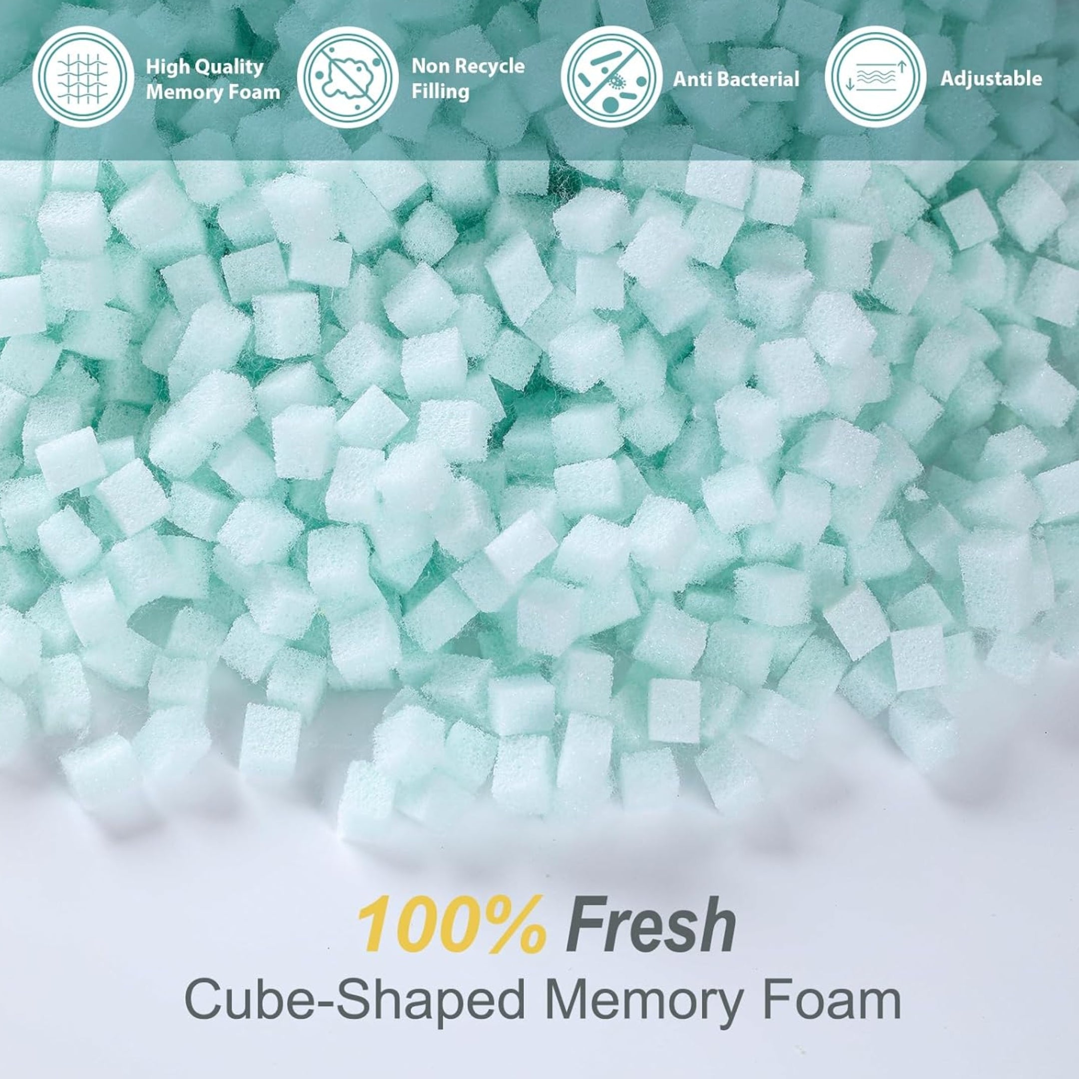 Loft & Aura™ Memory Foam Zero-Pressure Side Sleep Pillow