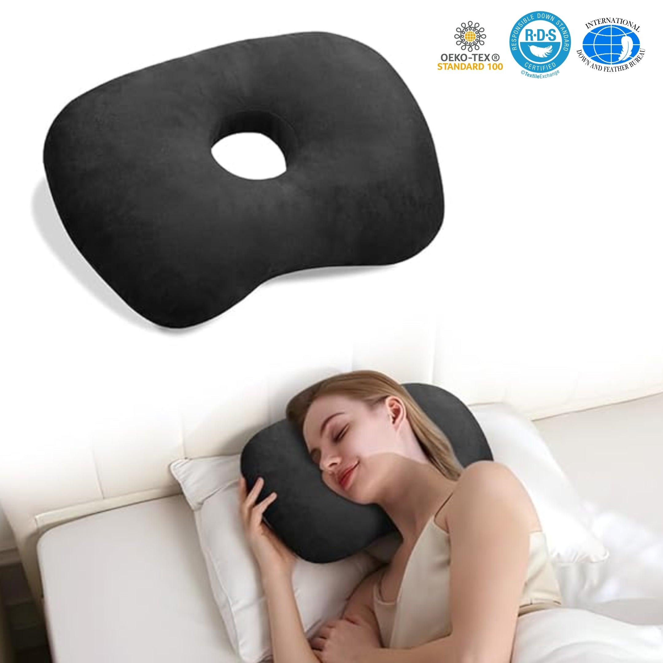 Loft & Aura™ Adjustable Ear Support Pillow