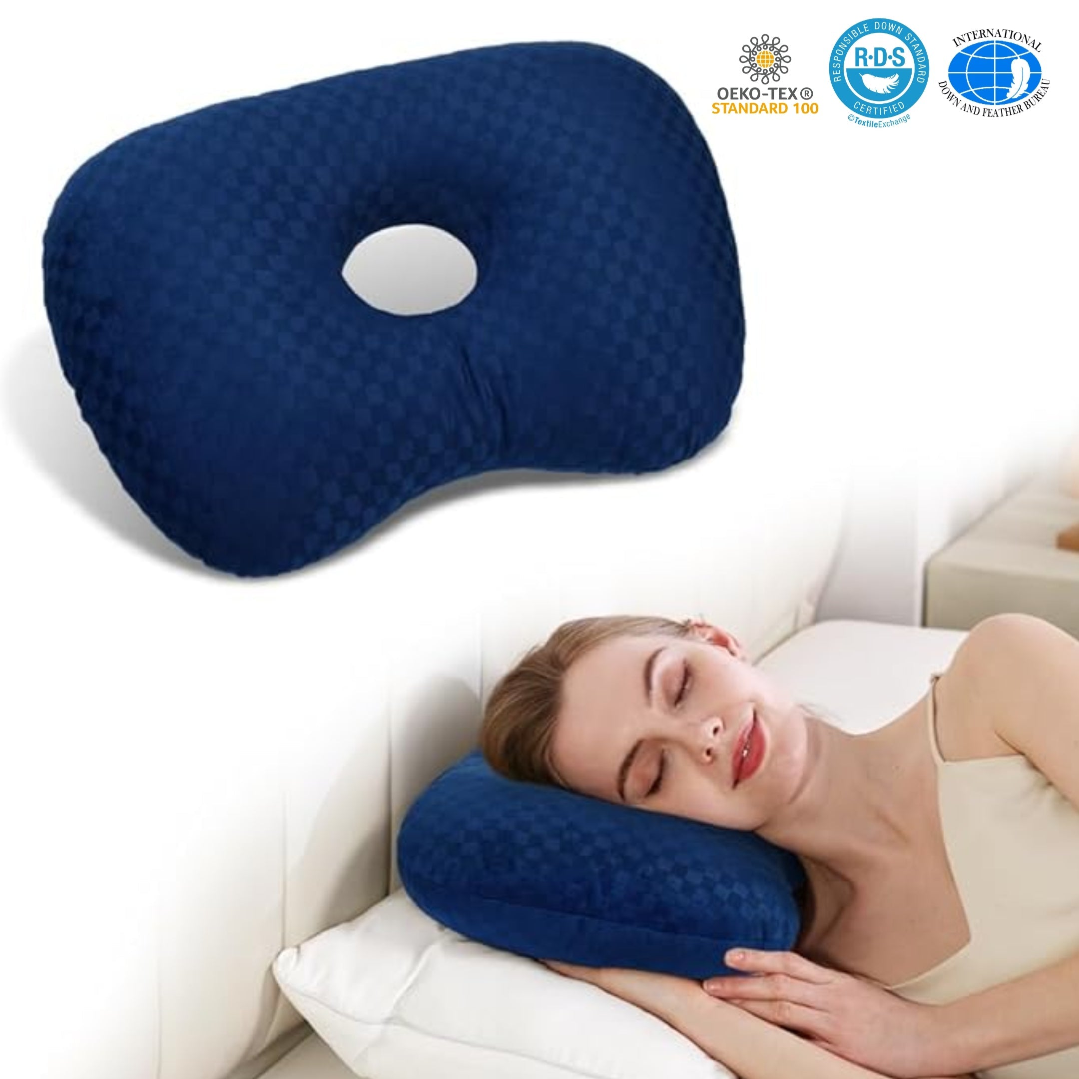 Loft & Aura™ Adjustable Ear Support Pillow