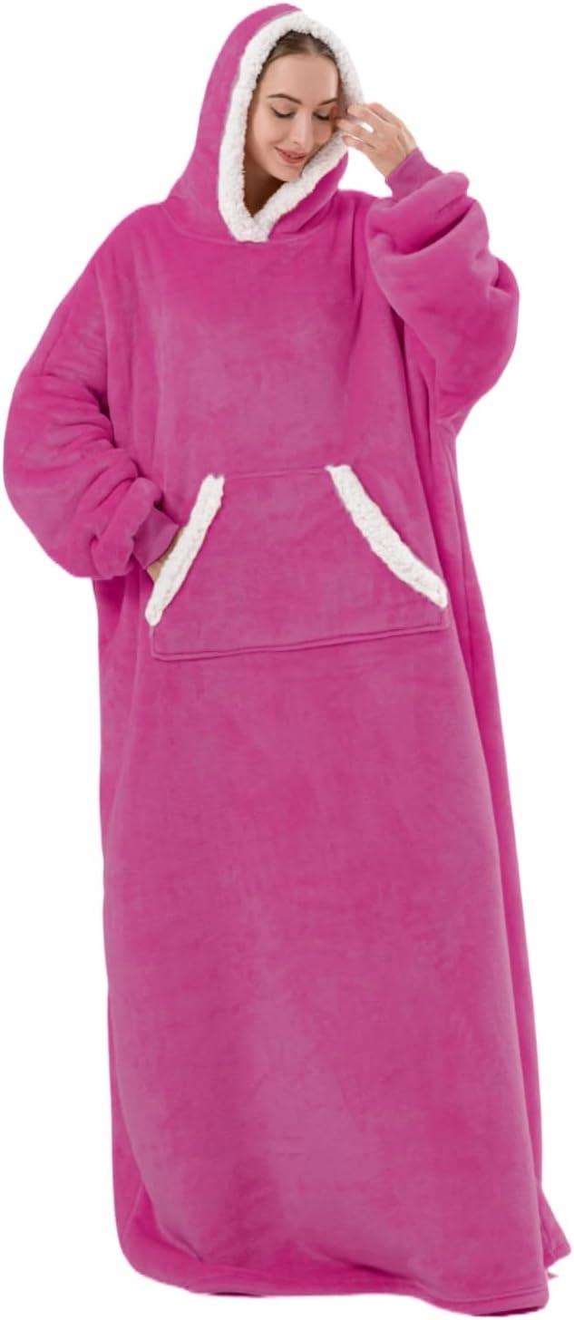 Loft & Aura™ Oversized Flannel Hoodie Blanket